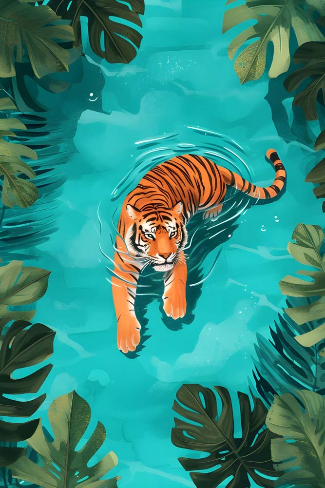 Wild Serenity Maximalist Animals Wall Art