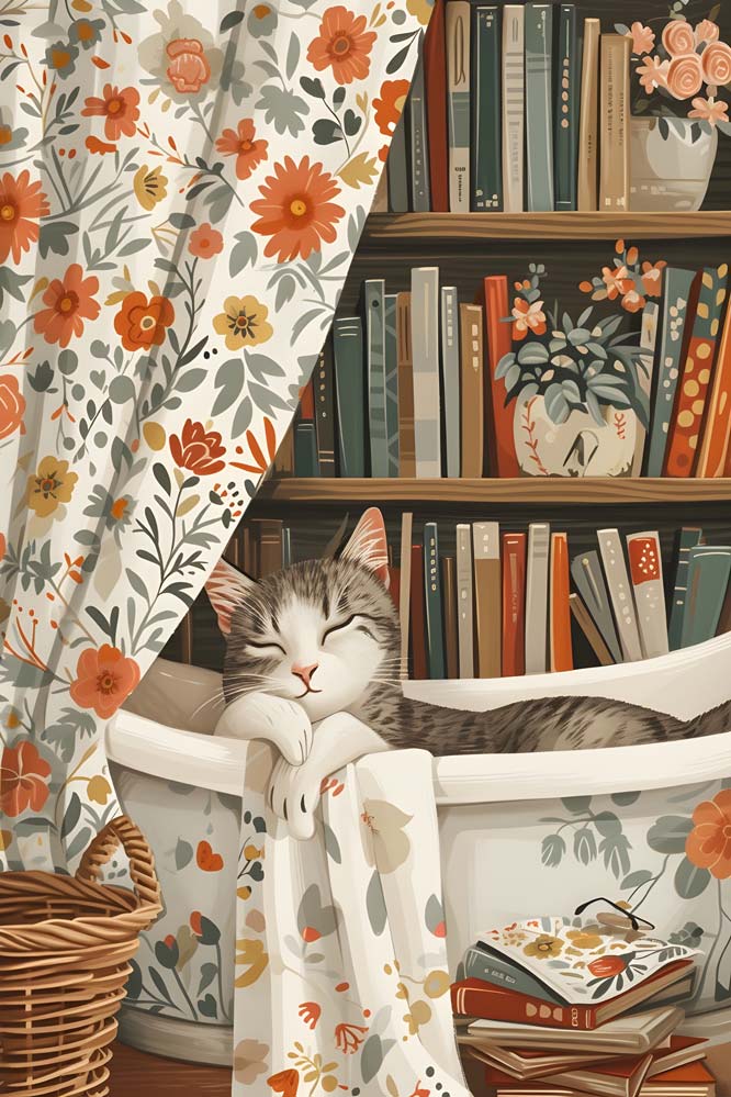 Catnap Dreams Maximalist Animals Wall Art