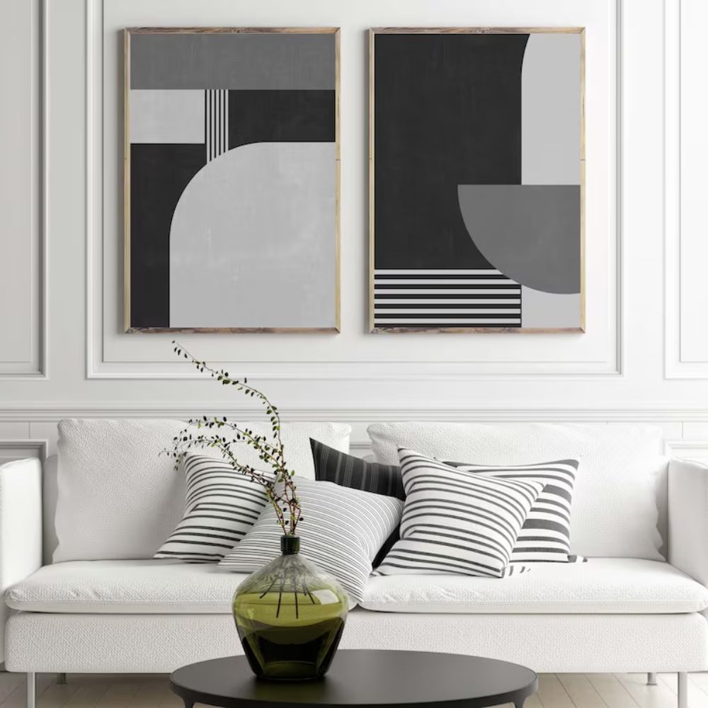 Black and White Modern Set Wall Frame