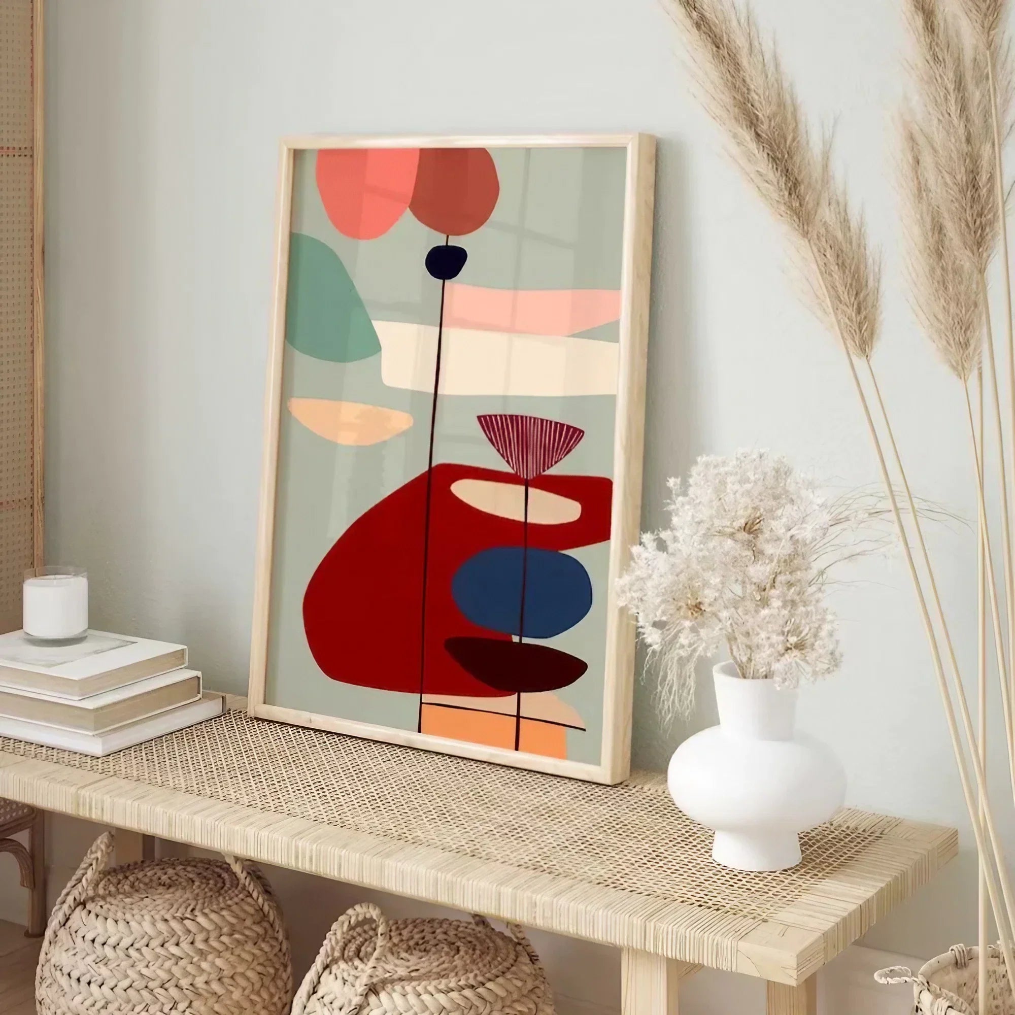 Blue Surreal Art Print Large Blue Wall Frame