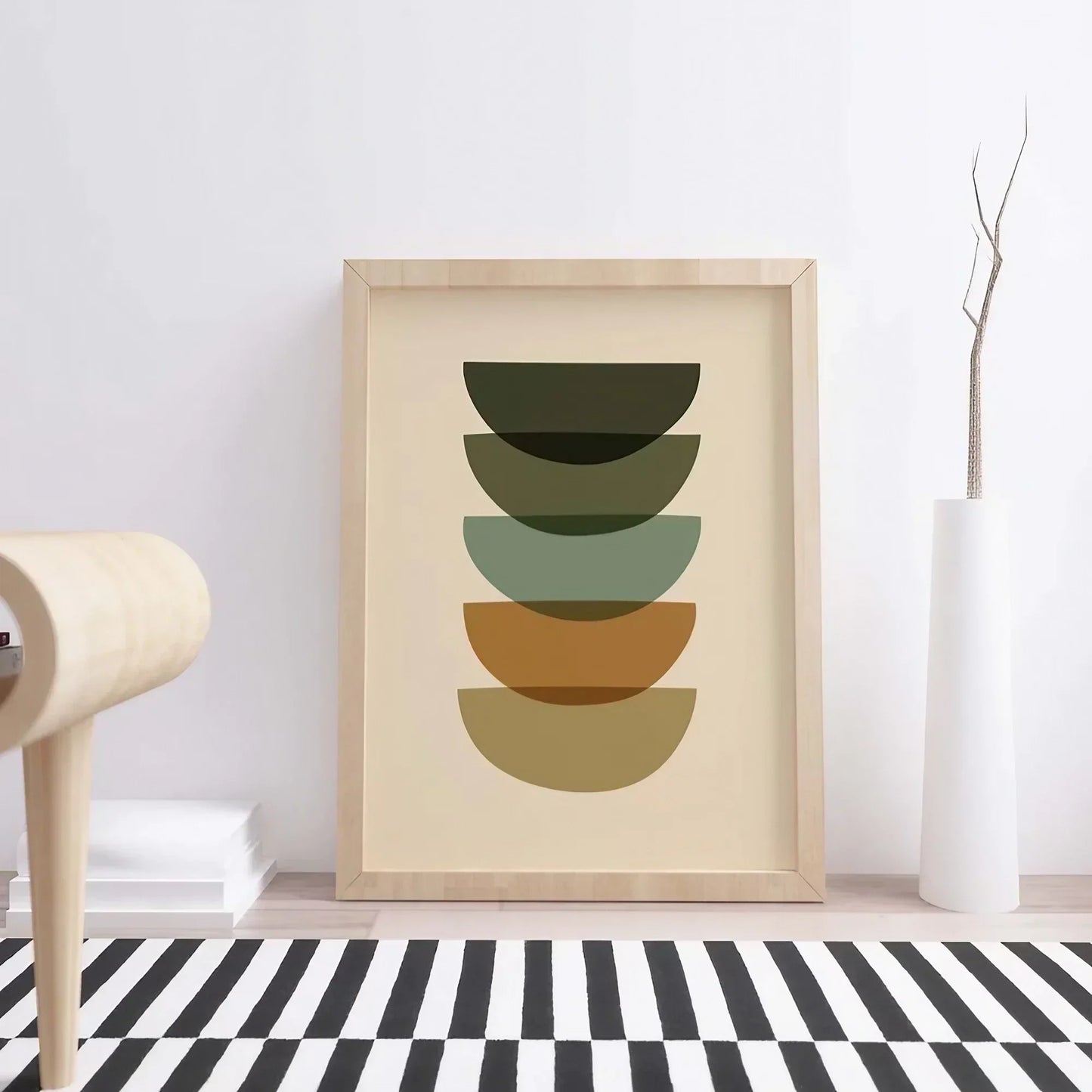 Earthy Tones Art Modern Wall Frame