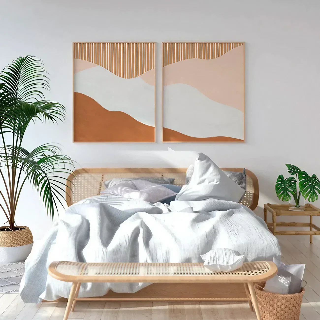 Modern Room Decor, Netural Wall Art Frame