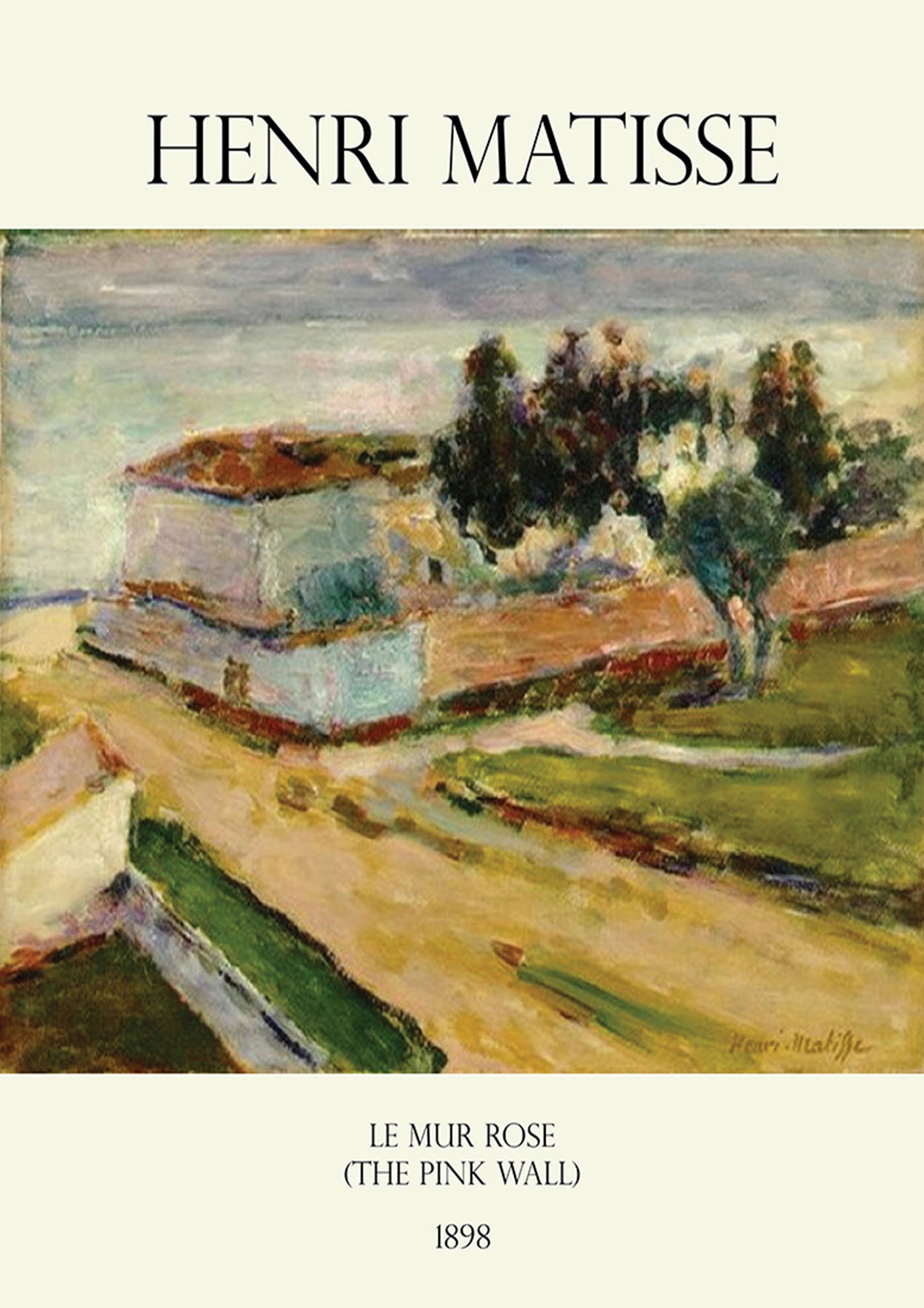 The Pink Wall by Henri Matisse Wall Poster