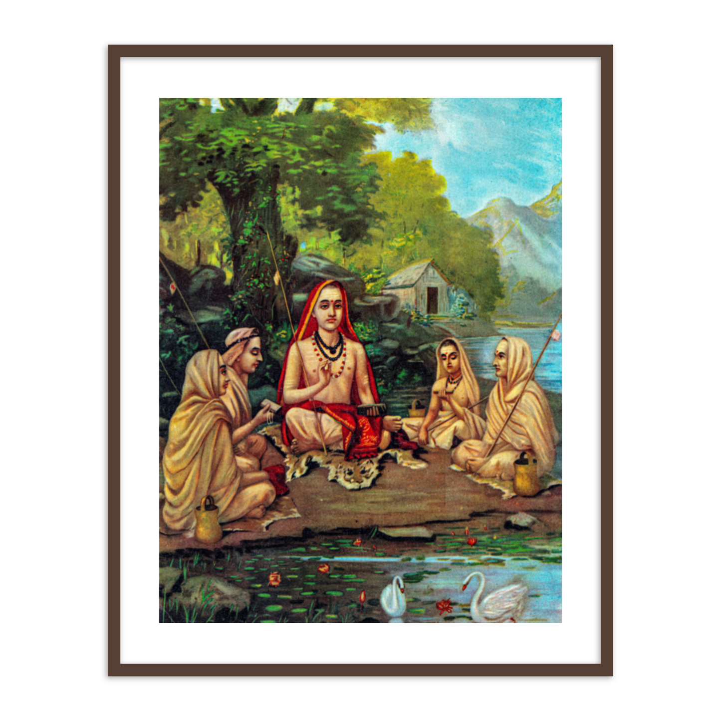 Adi Shankaracharya by Raja Ravi Varma Wall Art Painting for Home Decor