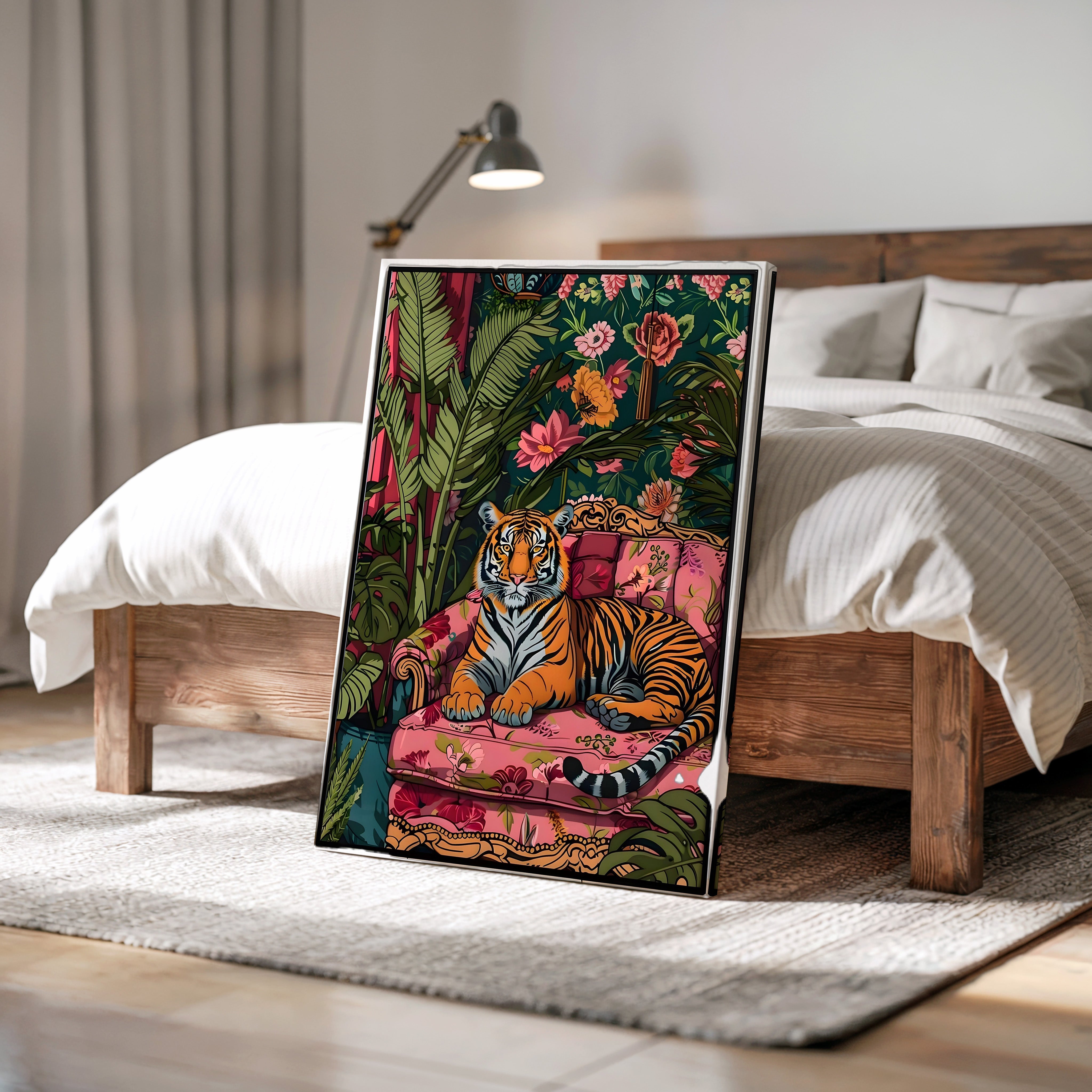 THE TIGER ON THE SOFA