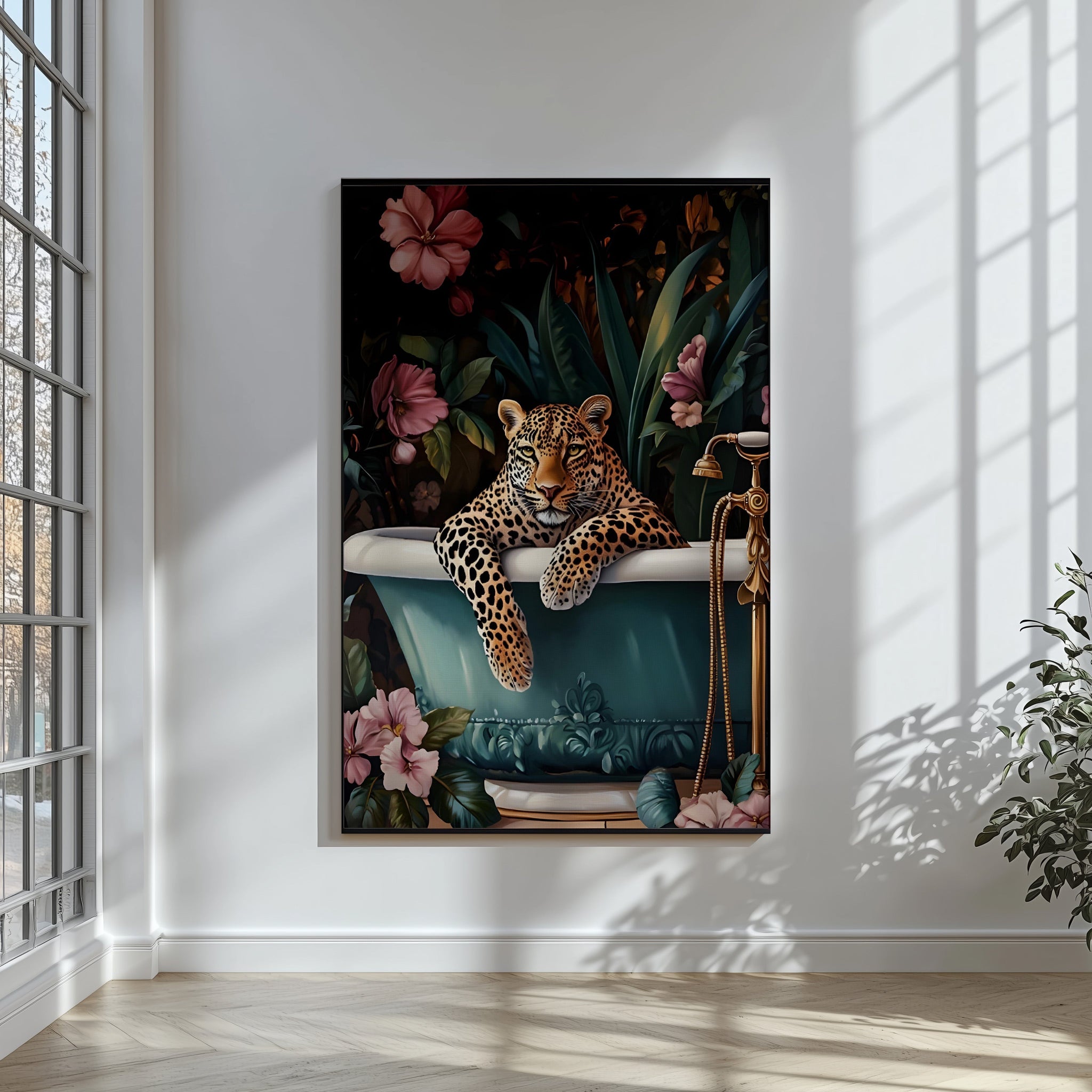 THE LEOPARD IN THE BATHTUB