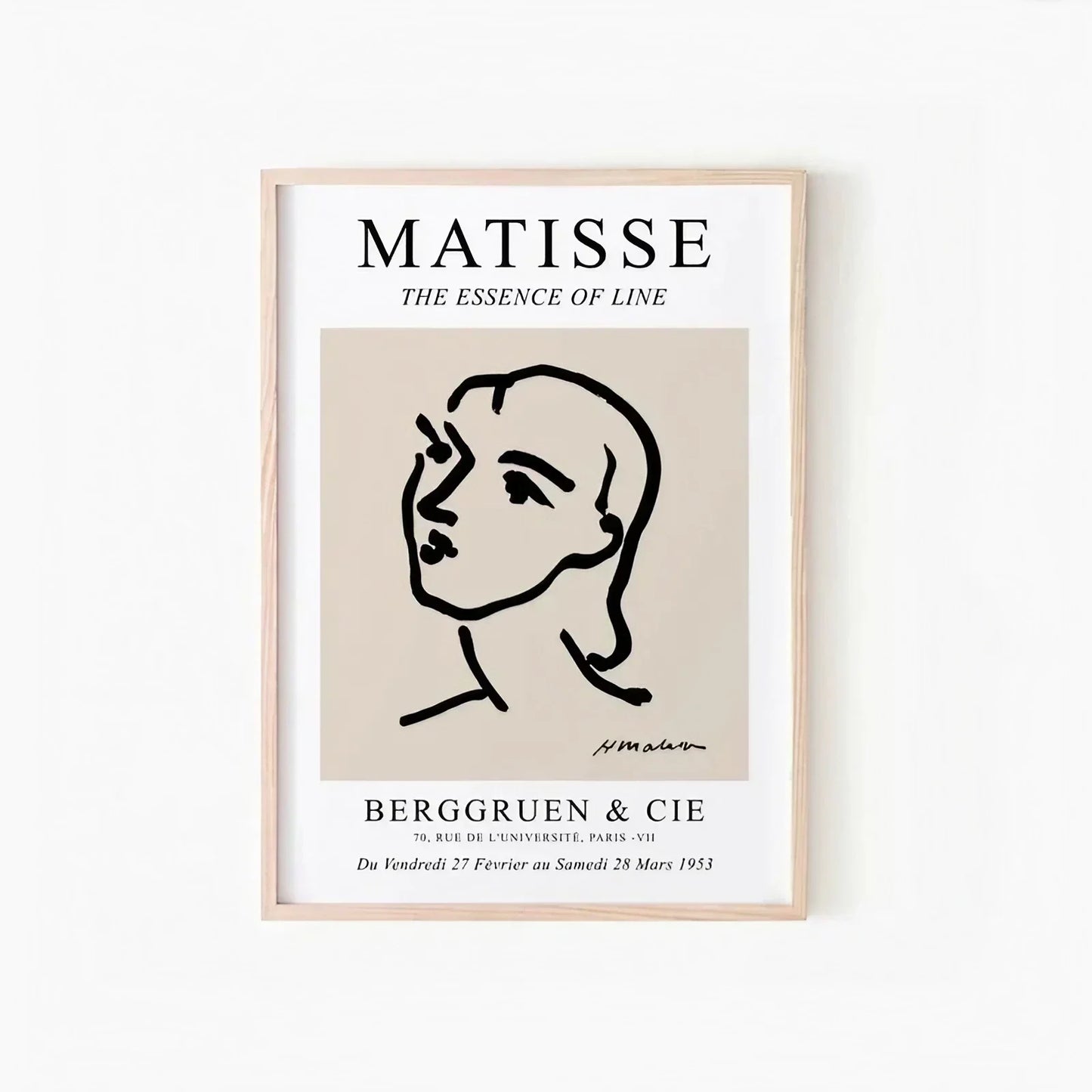 Beige Grey Black Matisse Gallery Wall Frame Set of 3