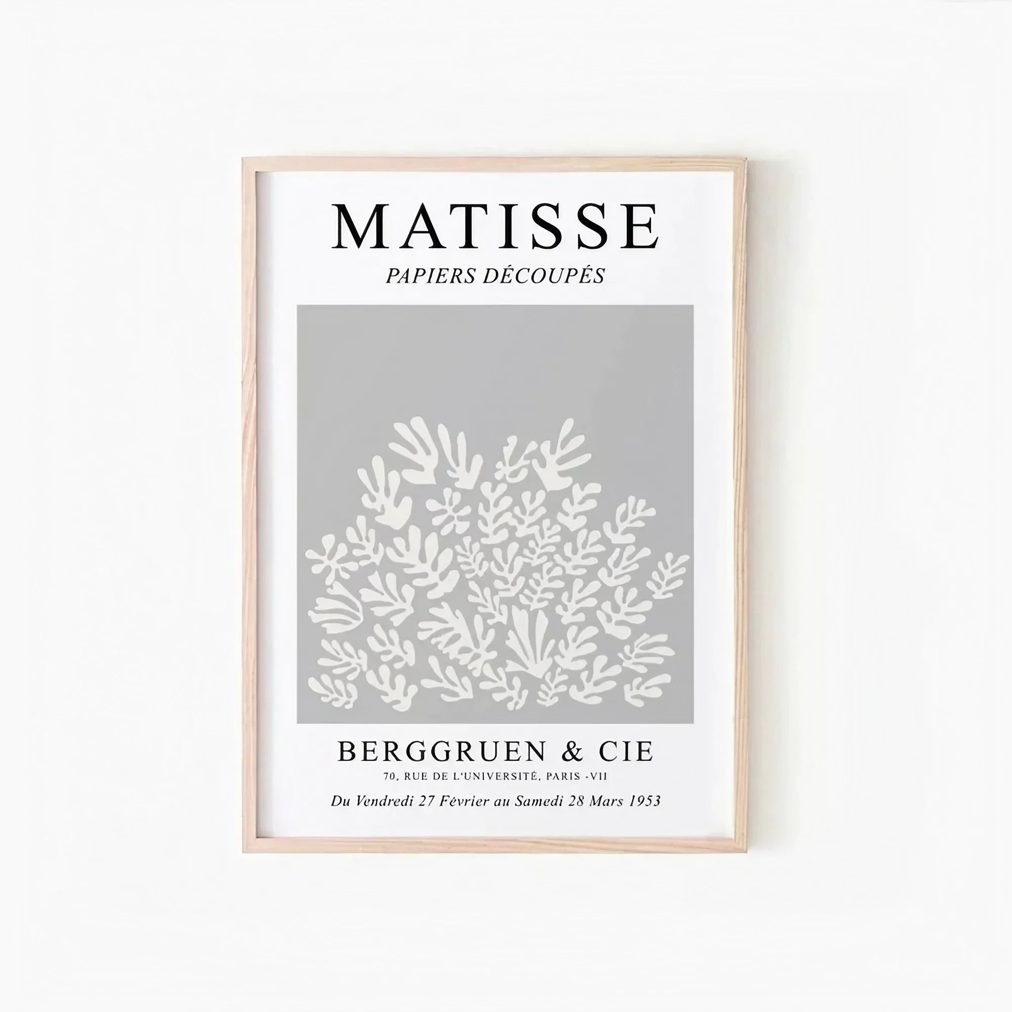 Beige Grey Black Matisse Gallery Wall Frame Set of 3
