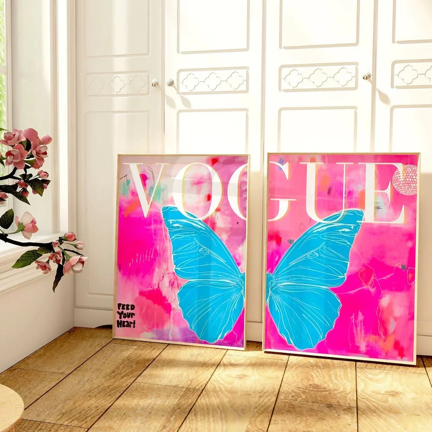 Butterfly Wall Art Set of 2 Wall Frame