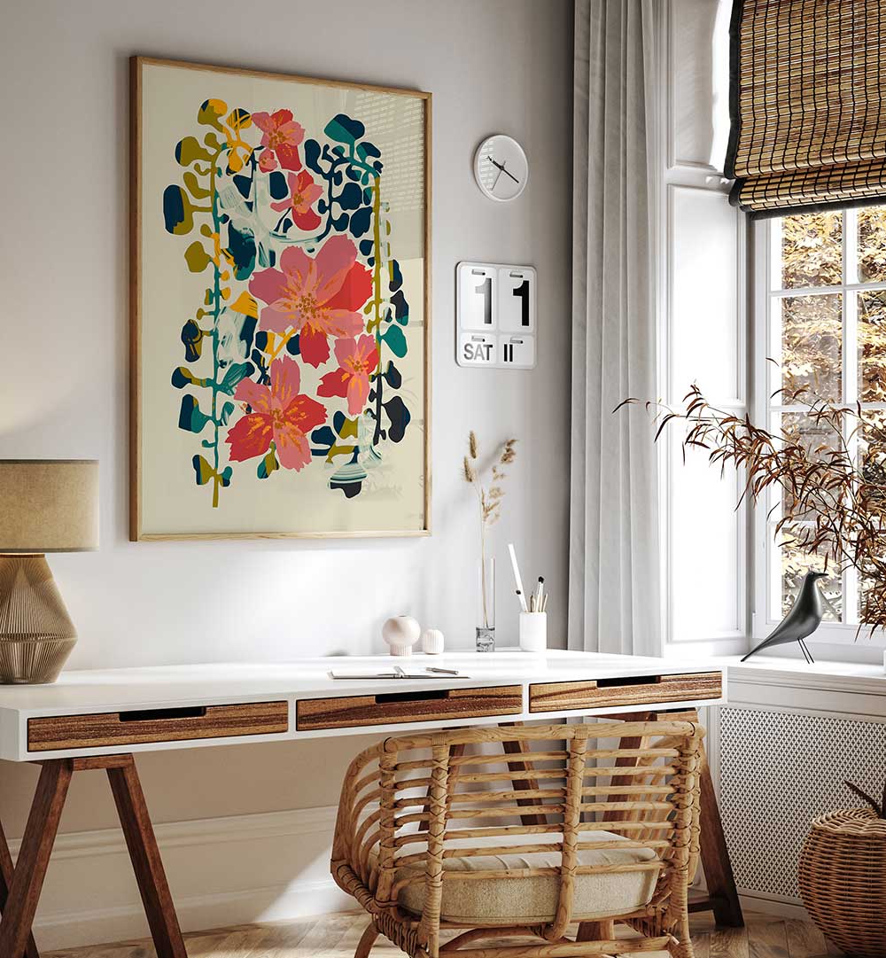 COLORFUL ORCHID , FLORAL FLOWER PAINTINGS