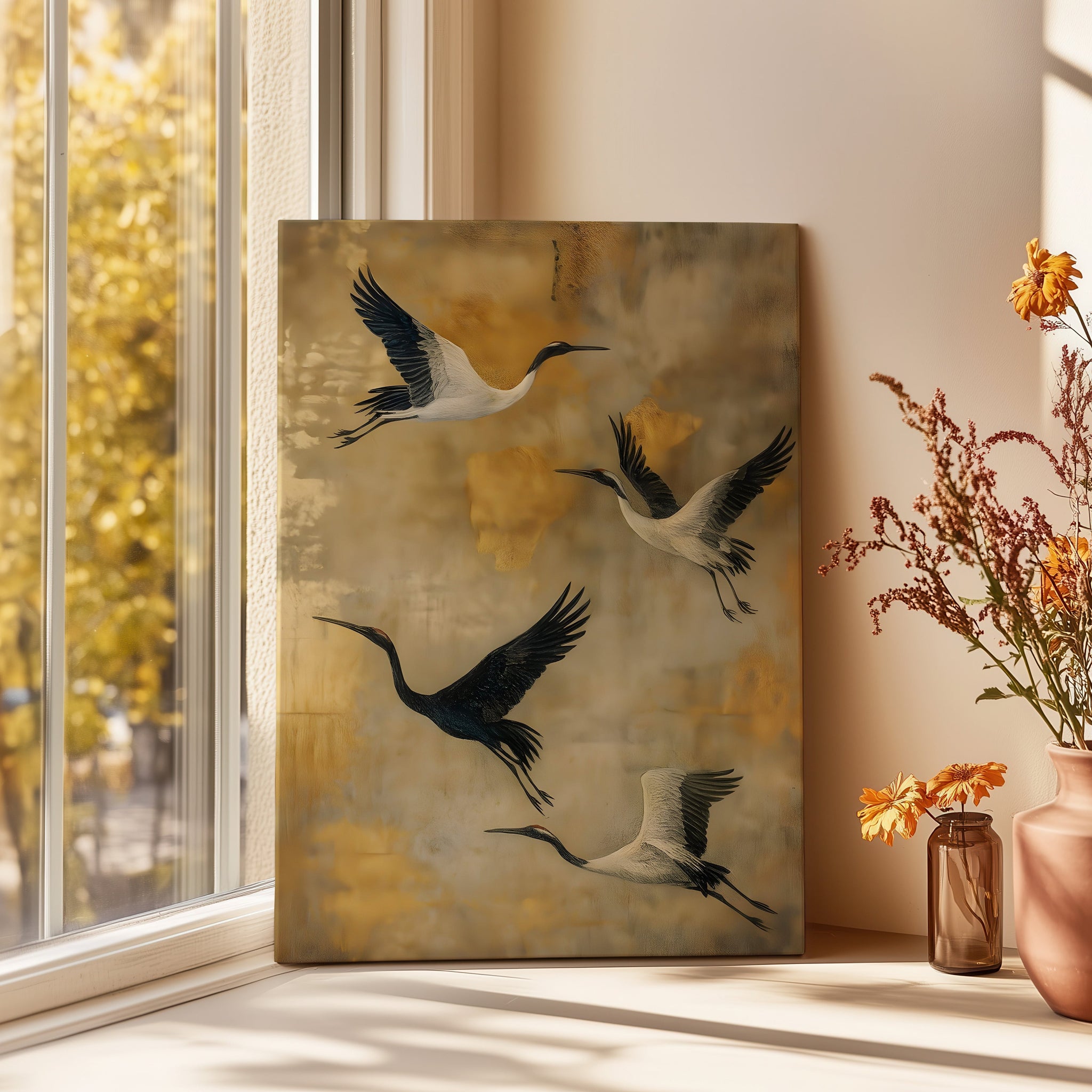 SOARING CRANES