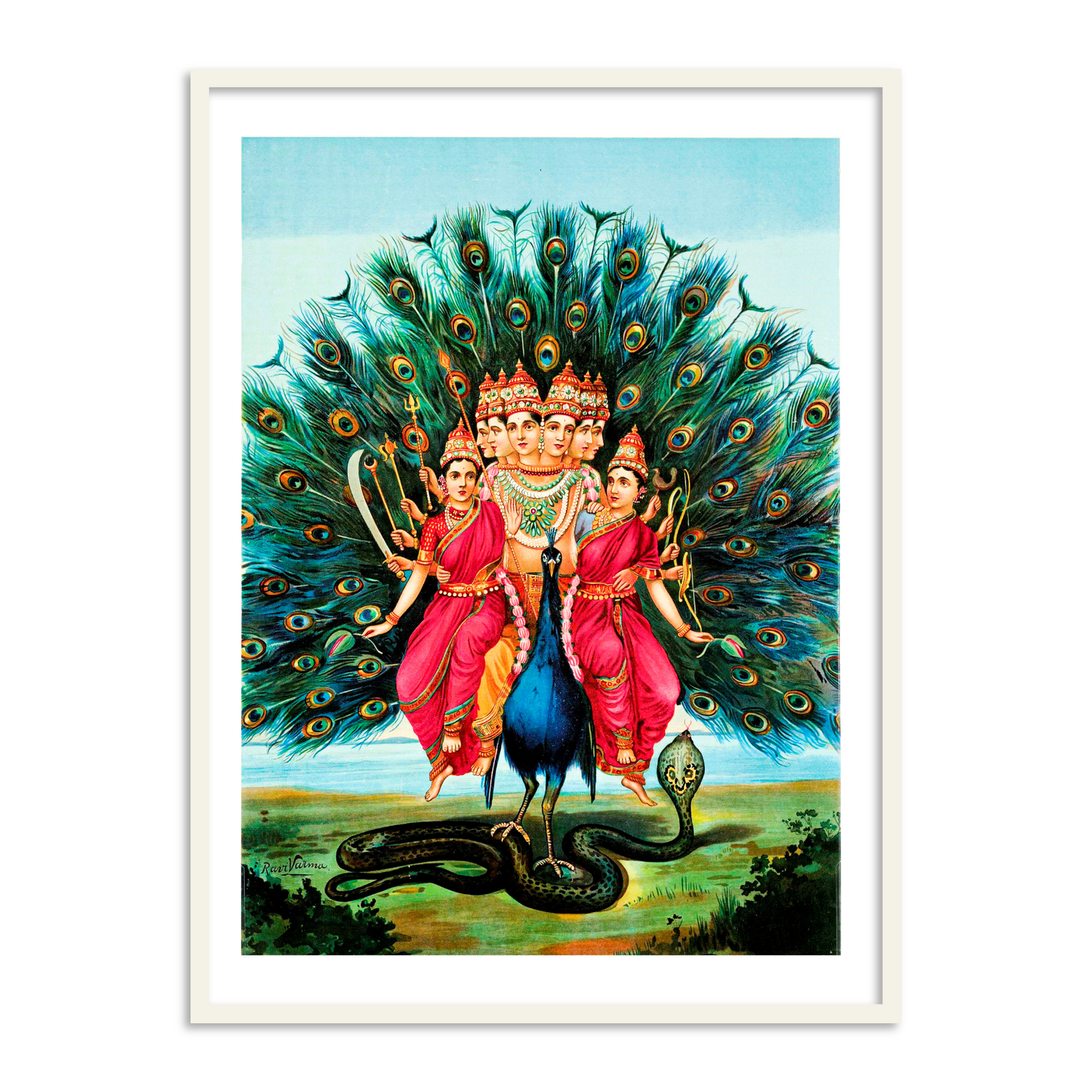 Murugan Karuppasamy by Raja Ravi Varma Wall Art for Decor
