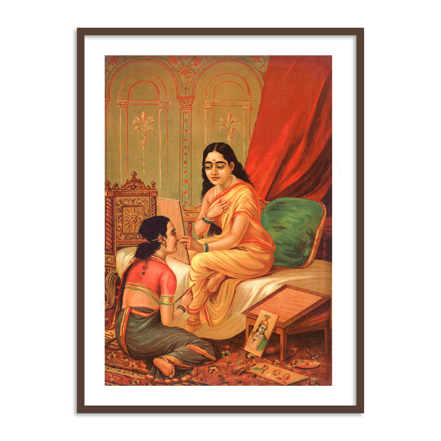 Chitralekha by Raja Ravi Varma Wall Art Painting for Home Decor