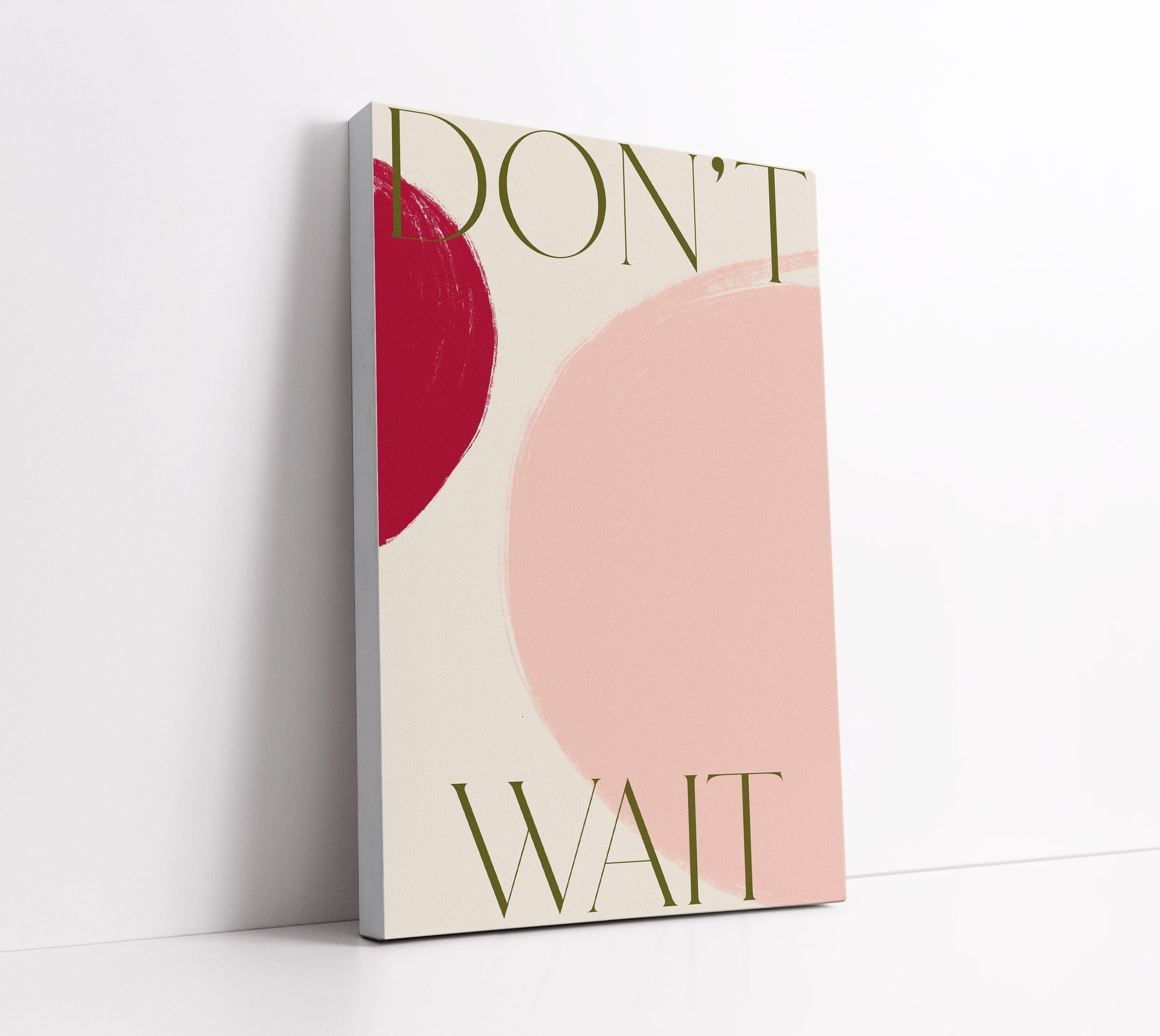 Blush Typography Wall Art Print