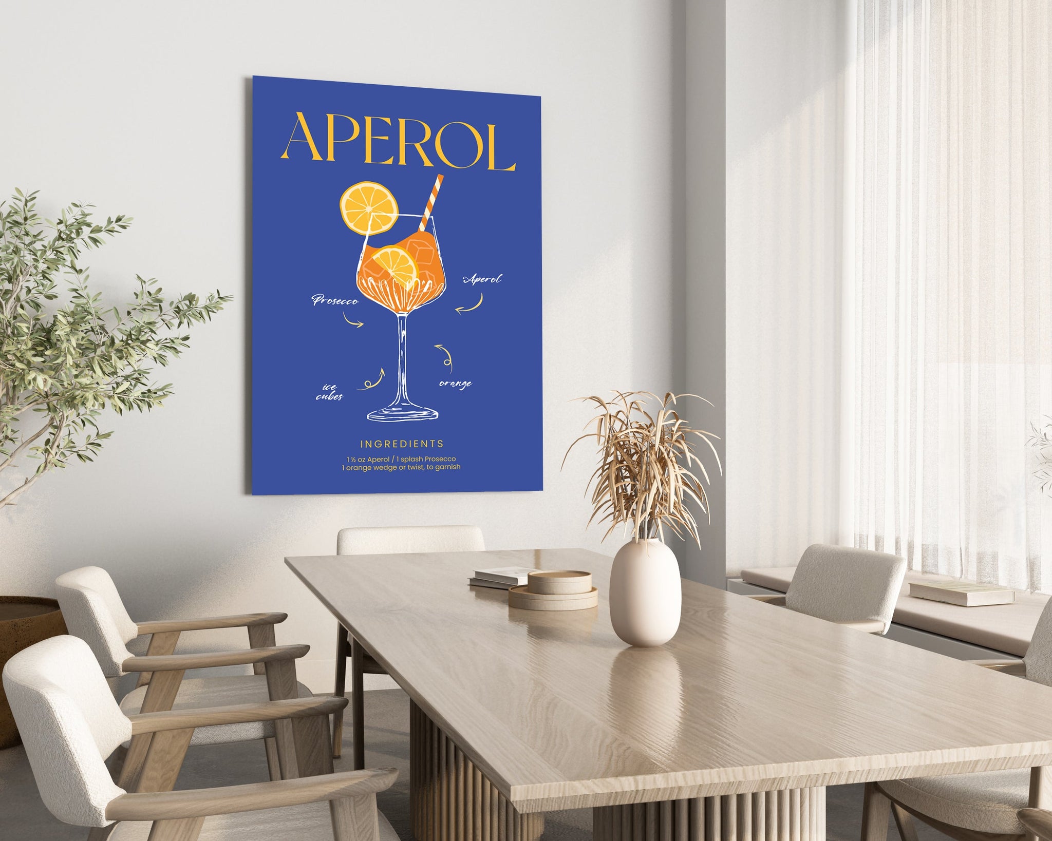 Aperol Cocktail Wall Art Print