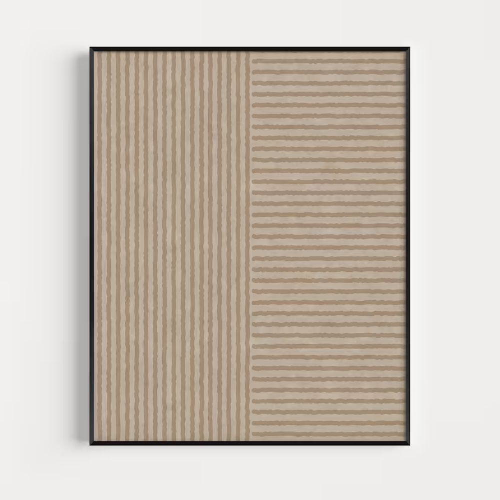 Modern Neutral Abstract wall Wall Art Set of 3 Wall Frames