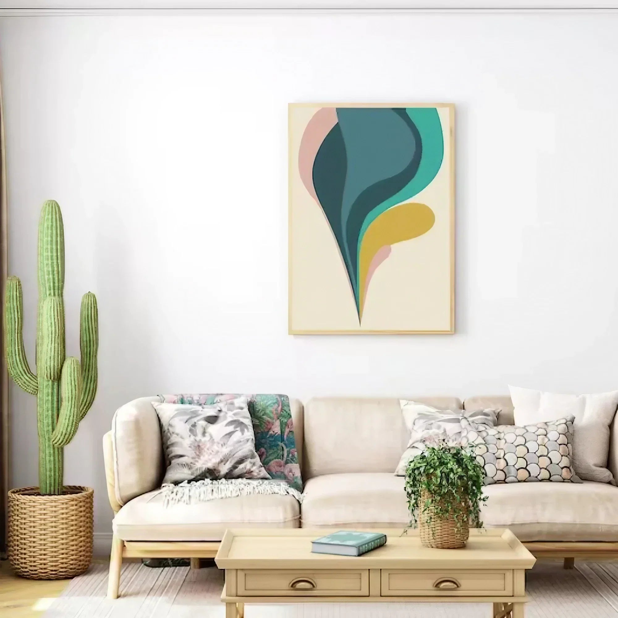 Groovy Decor 60s 70s Psychedelia Melting Graphic Wall Frame