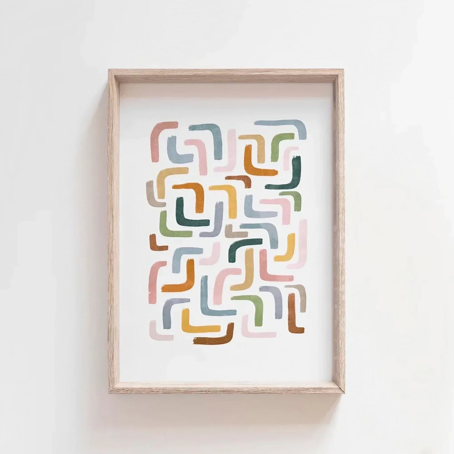 Abstract Colorful Artwork Large Wall Frame