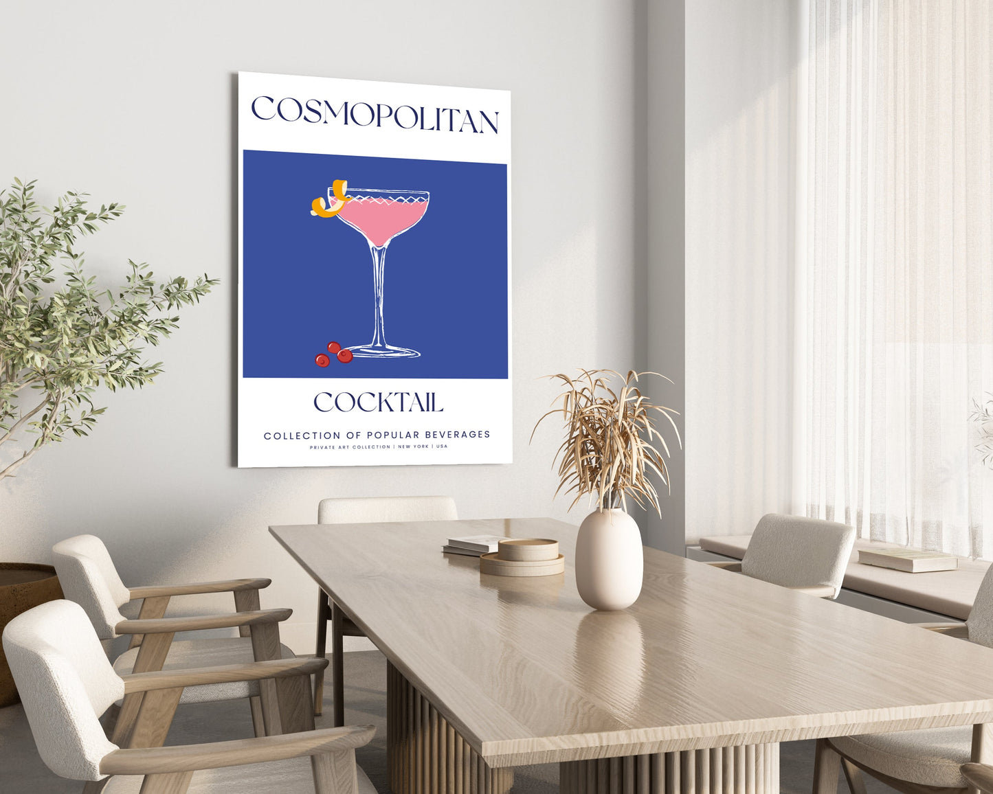 Cosmopolitan Cocktail Wall Art Print