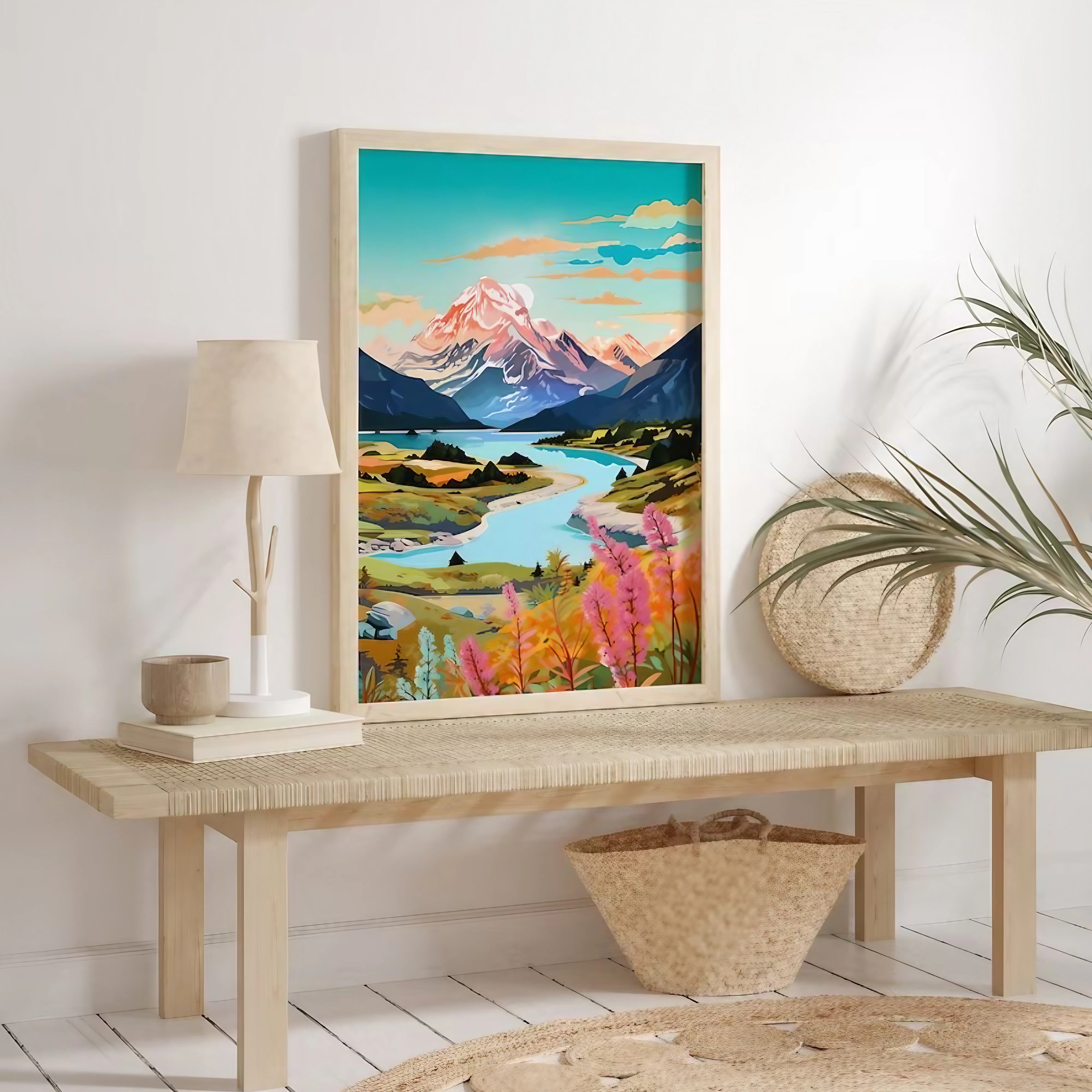 Travel Mount Illustrations Wall Art Wall Frame