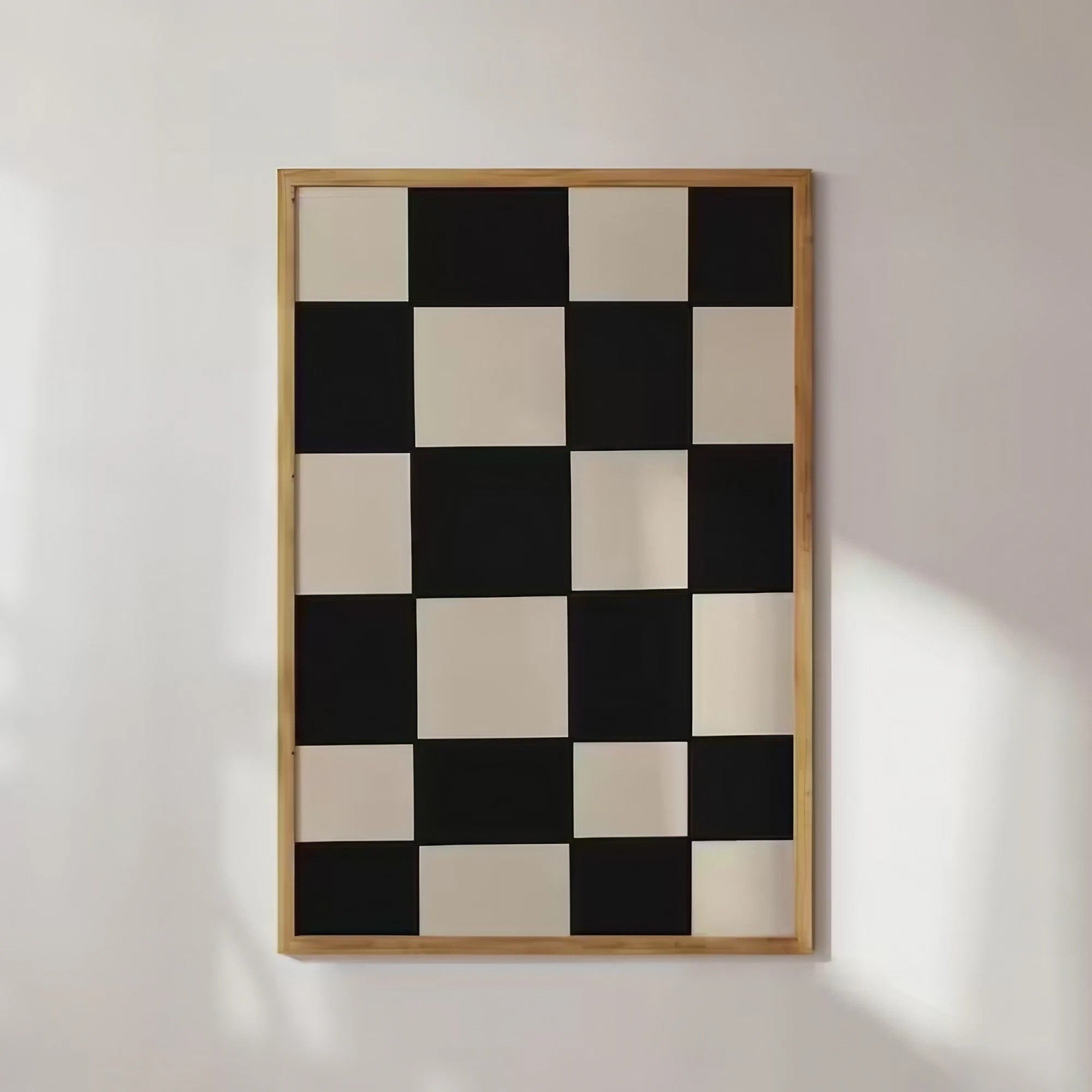 Mid Century Modern Black And White Wall Art Wall Frame