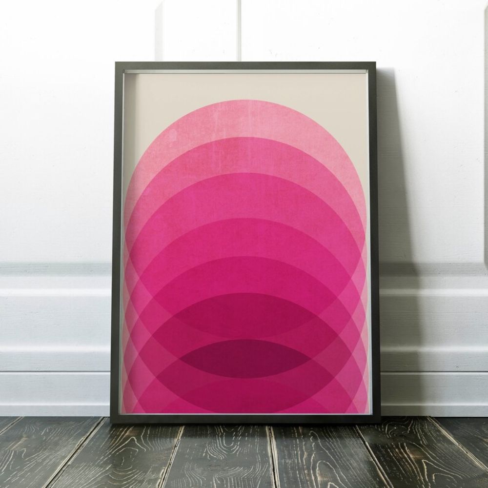 Pink Decor Hot Pink Bright Pink Wall Frame