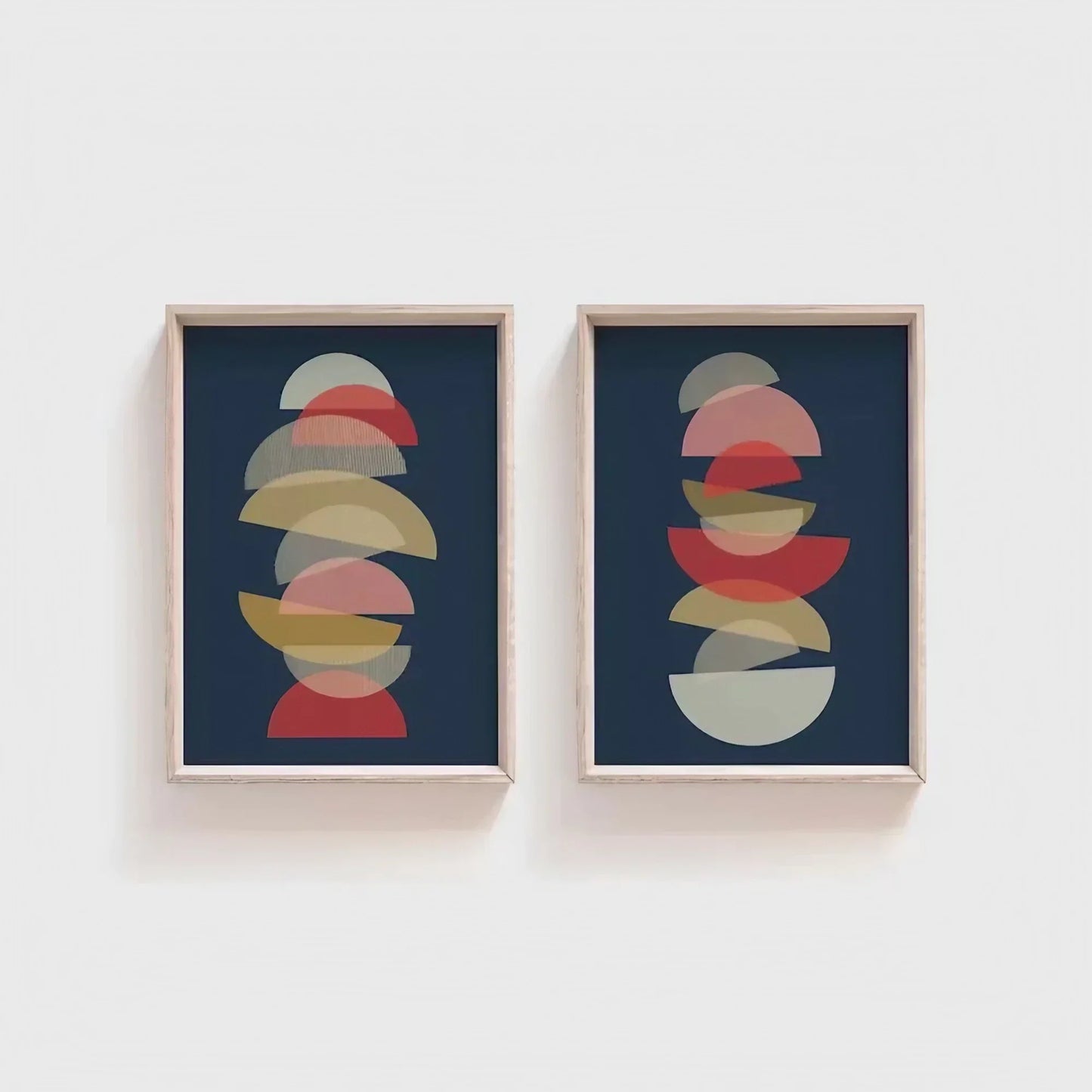 Set of 2 Mid Century Modern Scandinavian Wall Frame