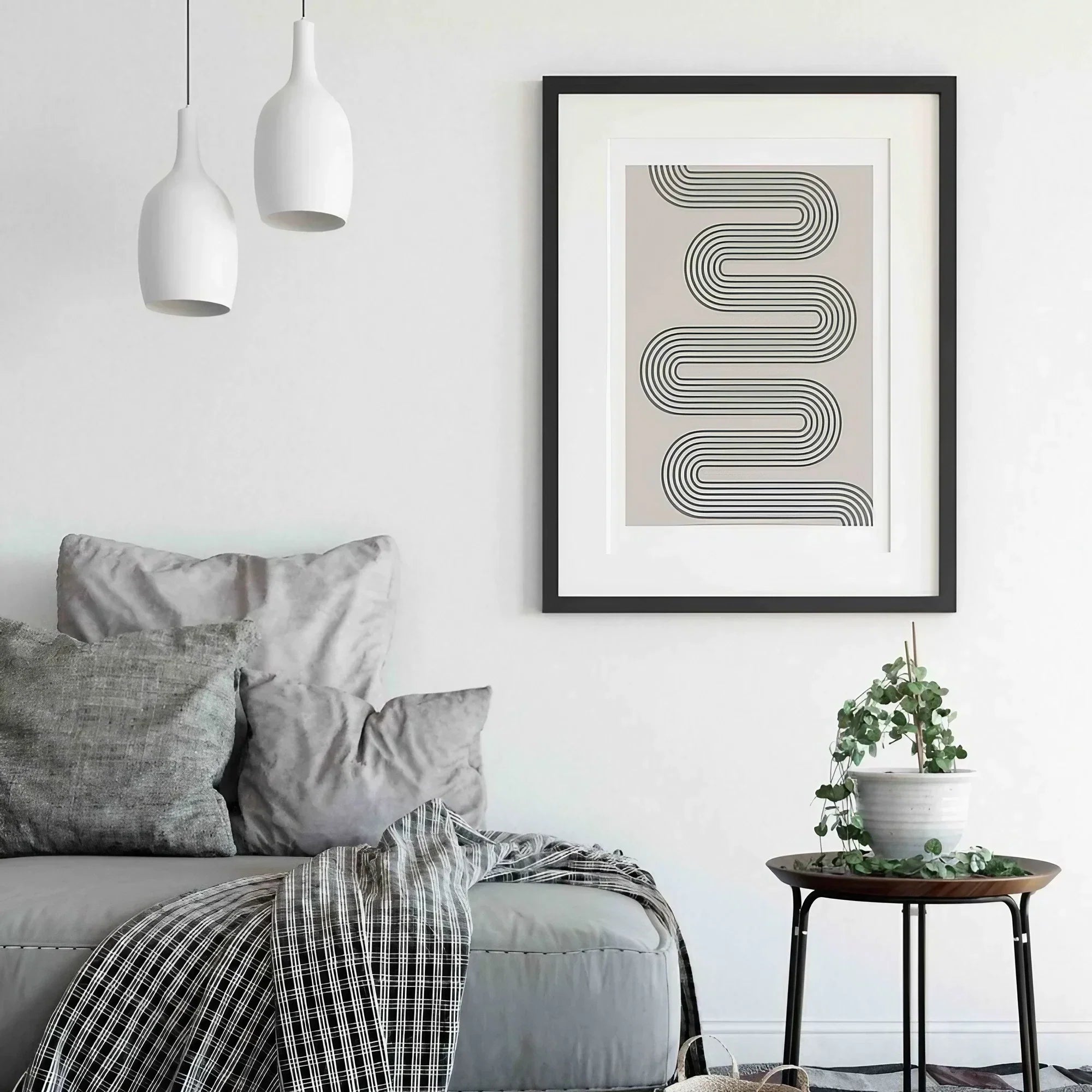 Neutral Morden Wall Frame