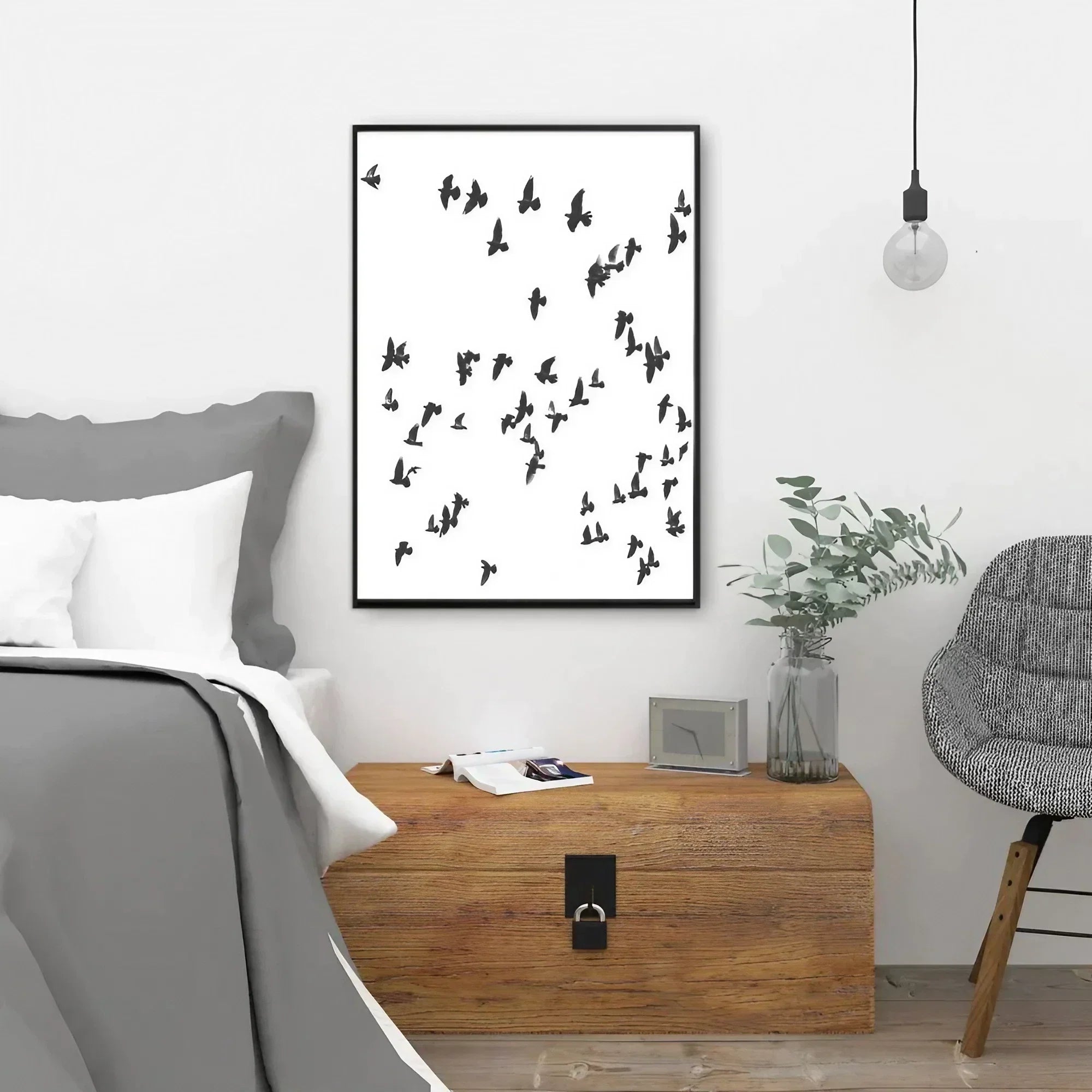 Flying Birds Flock Of Birds Wall Art Wall Frame
