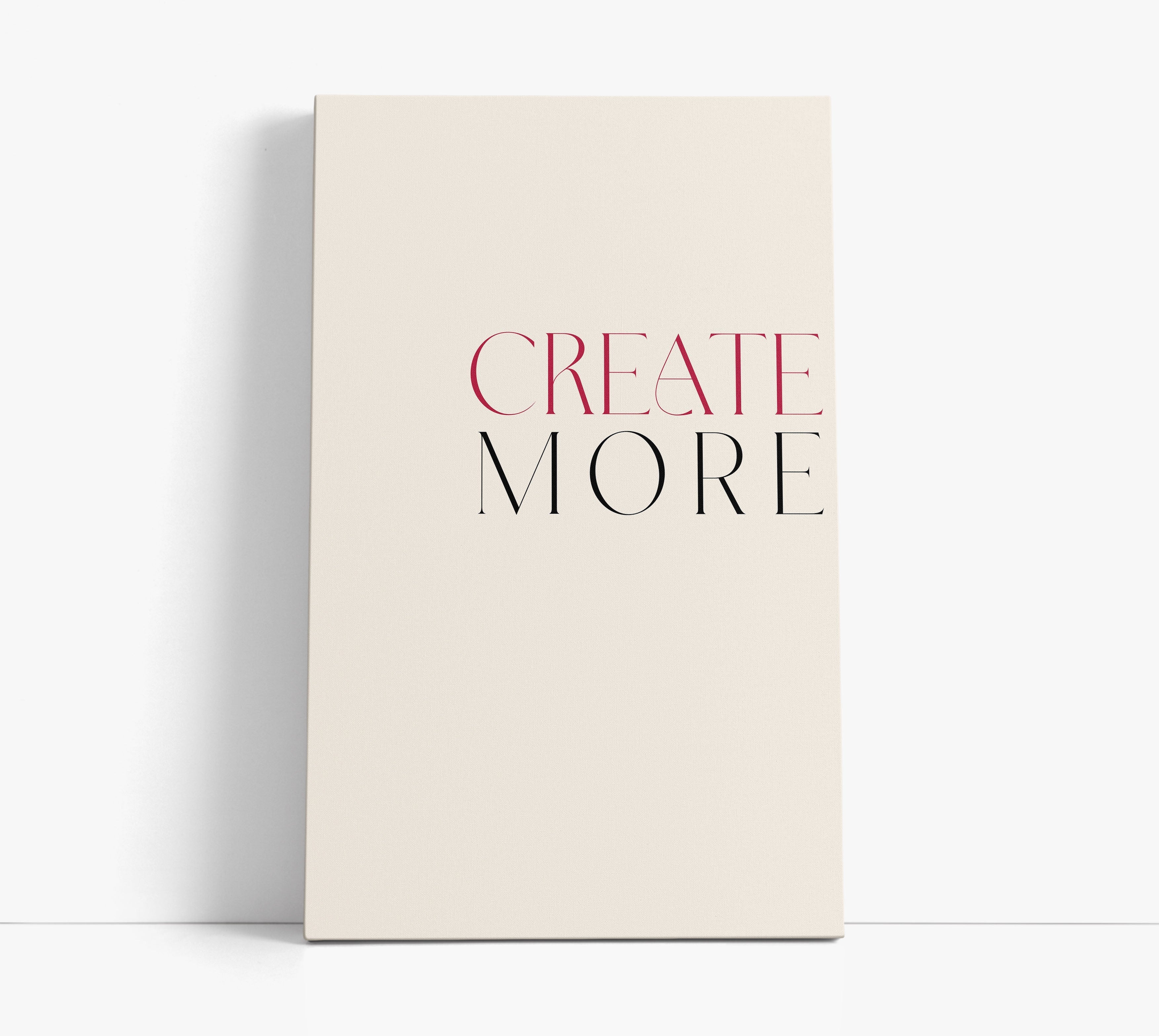 Create More Typography Wall Art Print
