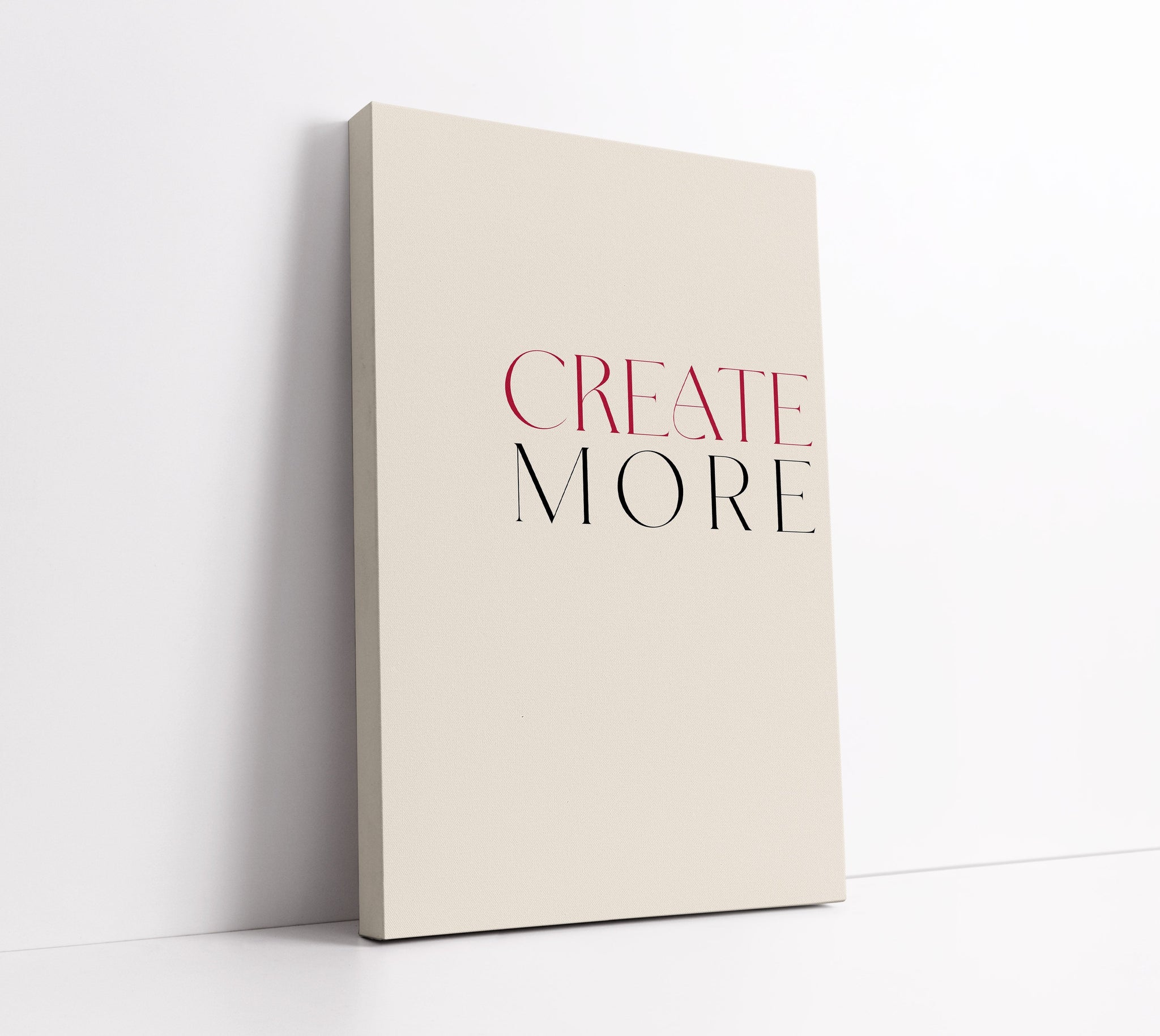 Create More Typography Wall Art Print