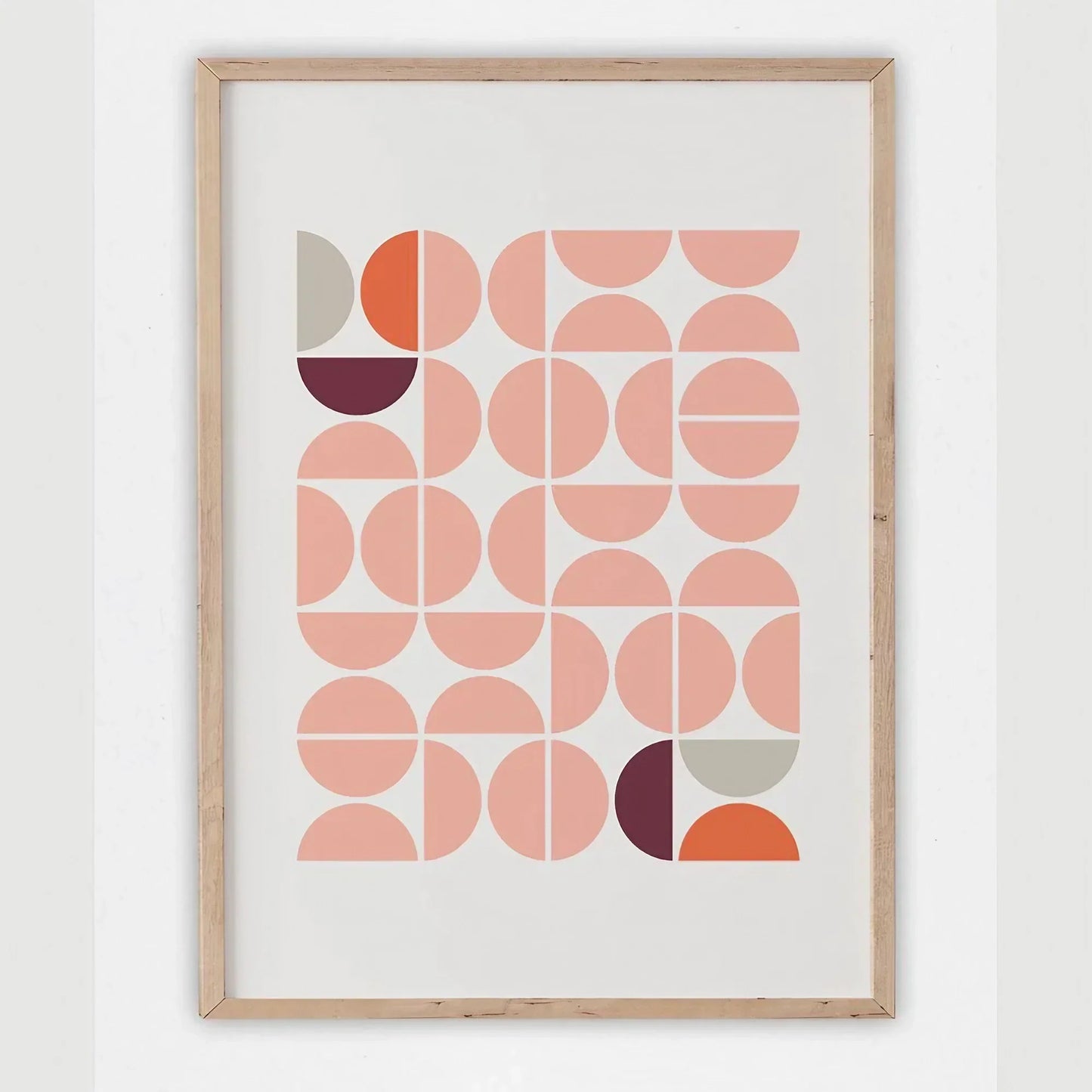 Mid Century Modern Wall Art Set of 3 Wall Frame