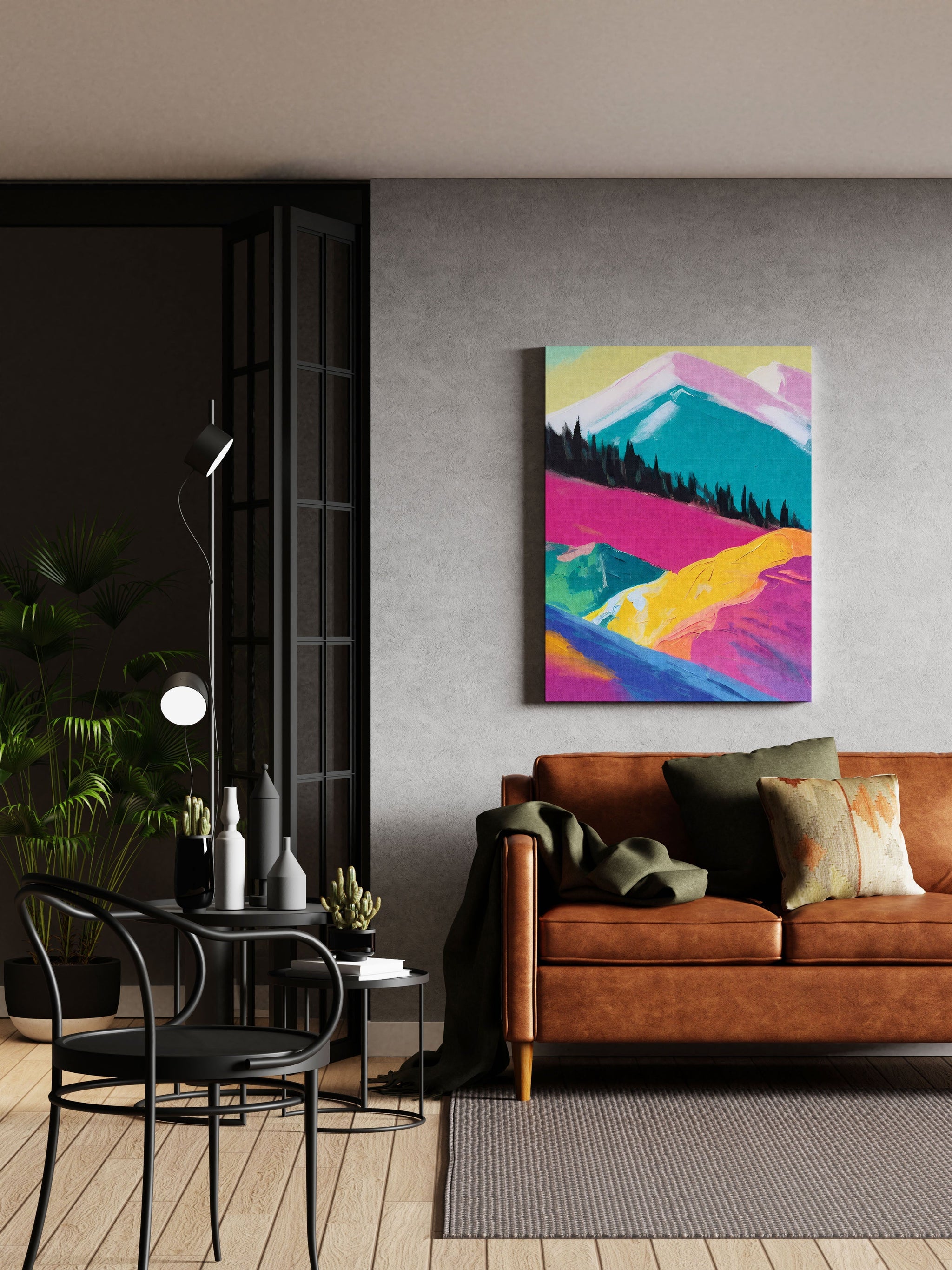 Colourful Mountains Wall Art Print