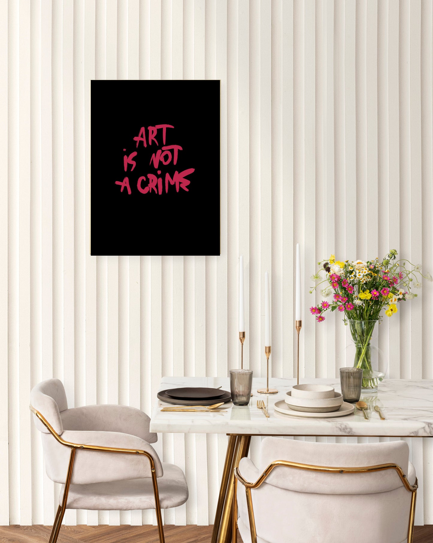 Art is not a crime // Wall Art Print