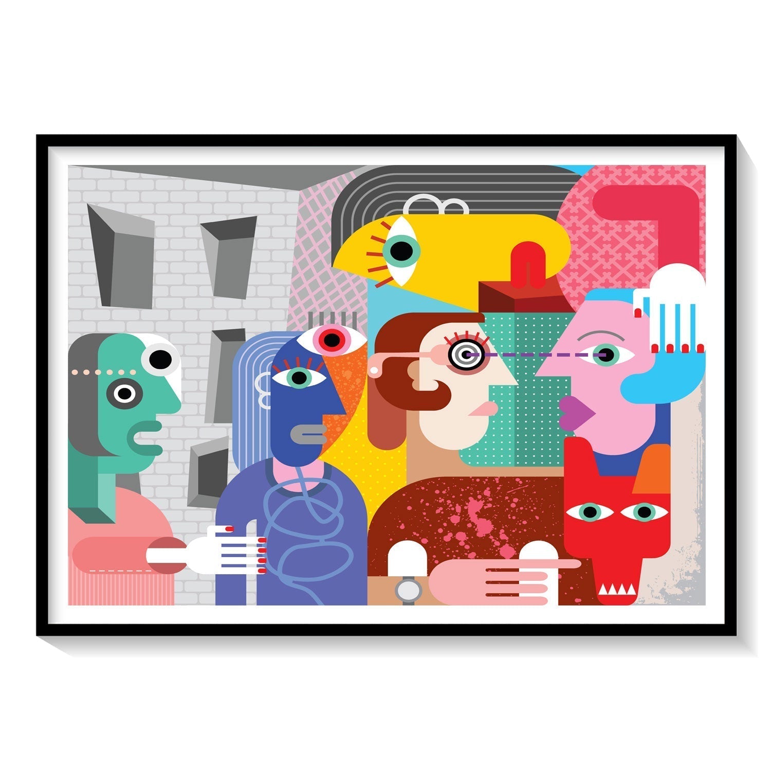 Abstract People, Picasso Painting