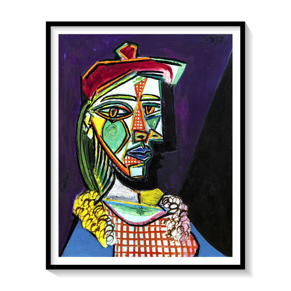 Femme au beret, Pablo Picasso Painting