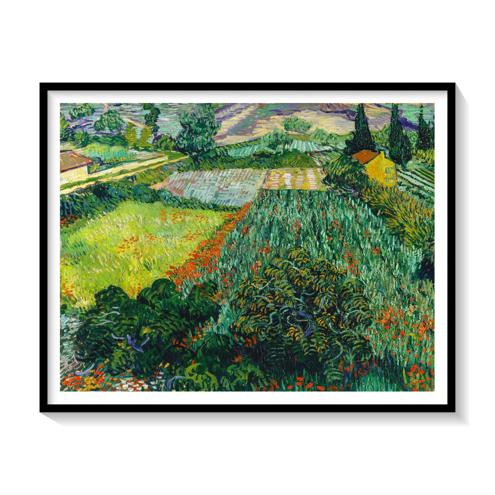 Field with Poppies 1889, Van Gogh Painting