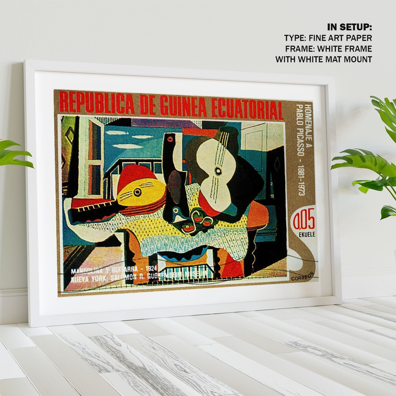 Mandolin and guitar by Picasso, Picasso Painting