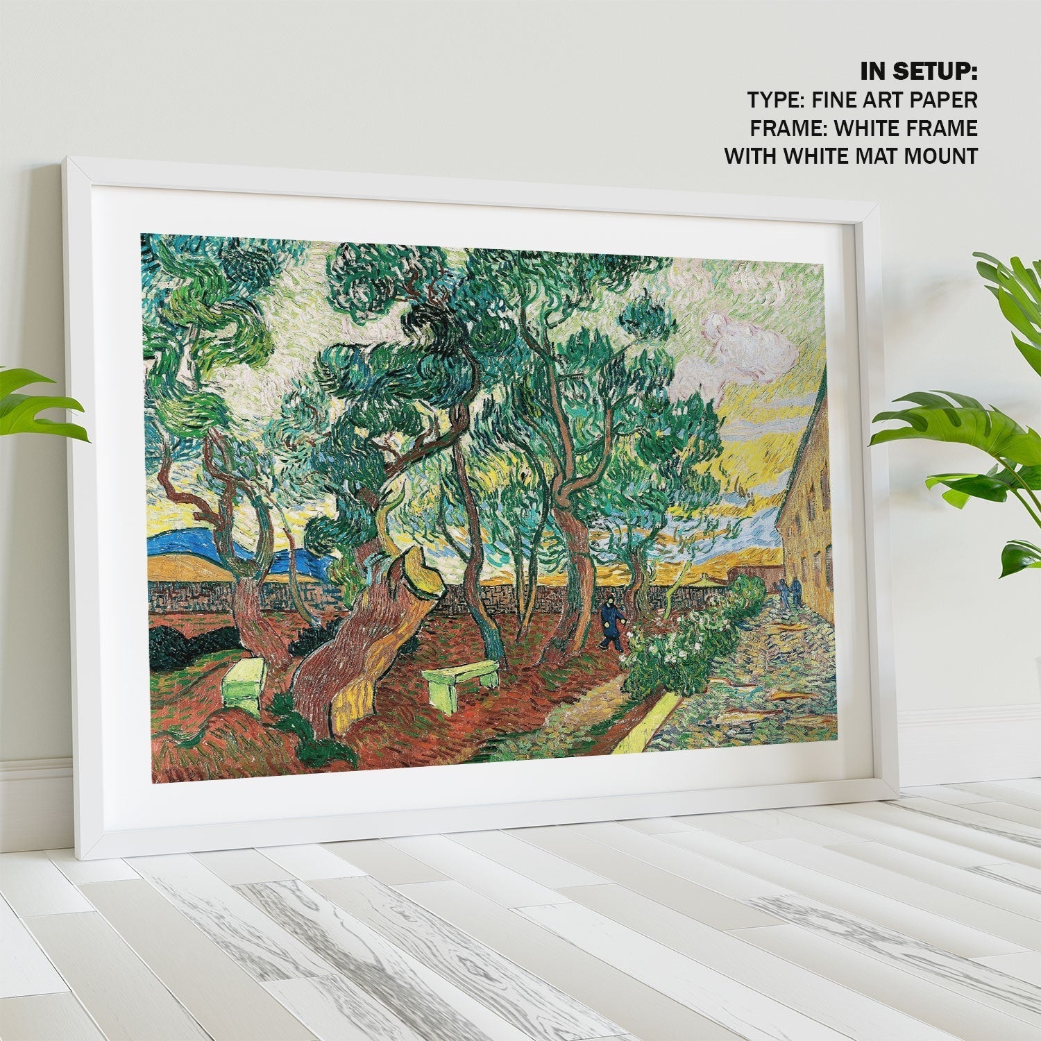 The Garden of Saint Paul Hospital, Van Gogh Painting