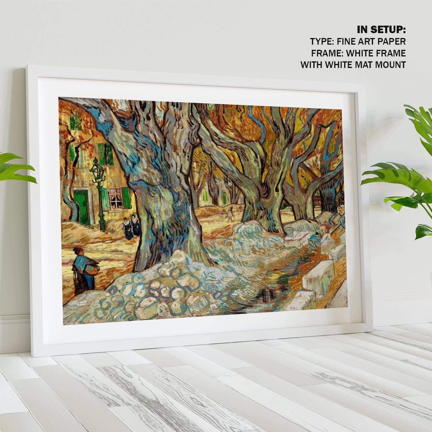 The Large Plane Trees, Van Gogh Painting