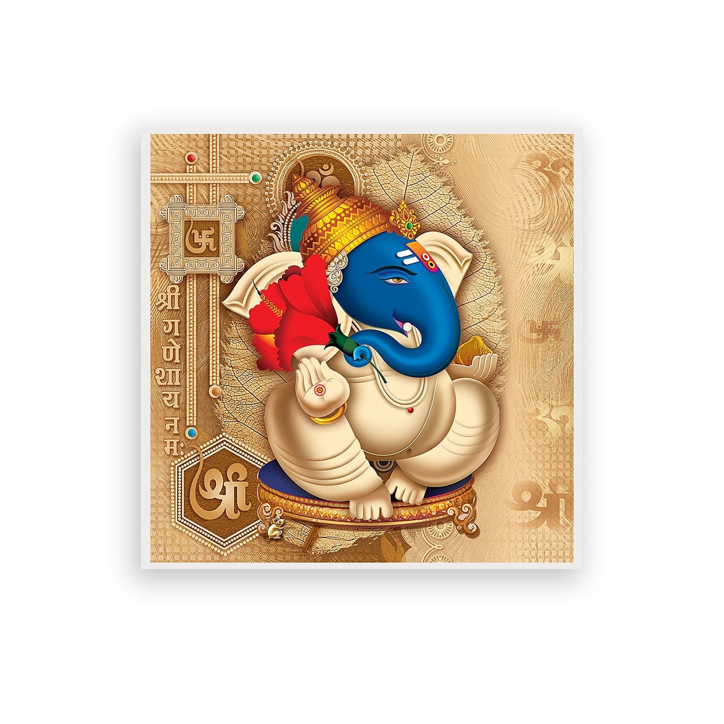 The Enigmatic Ganesha Canvas Wall Painting