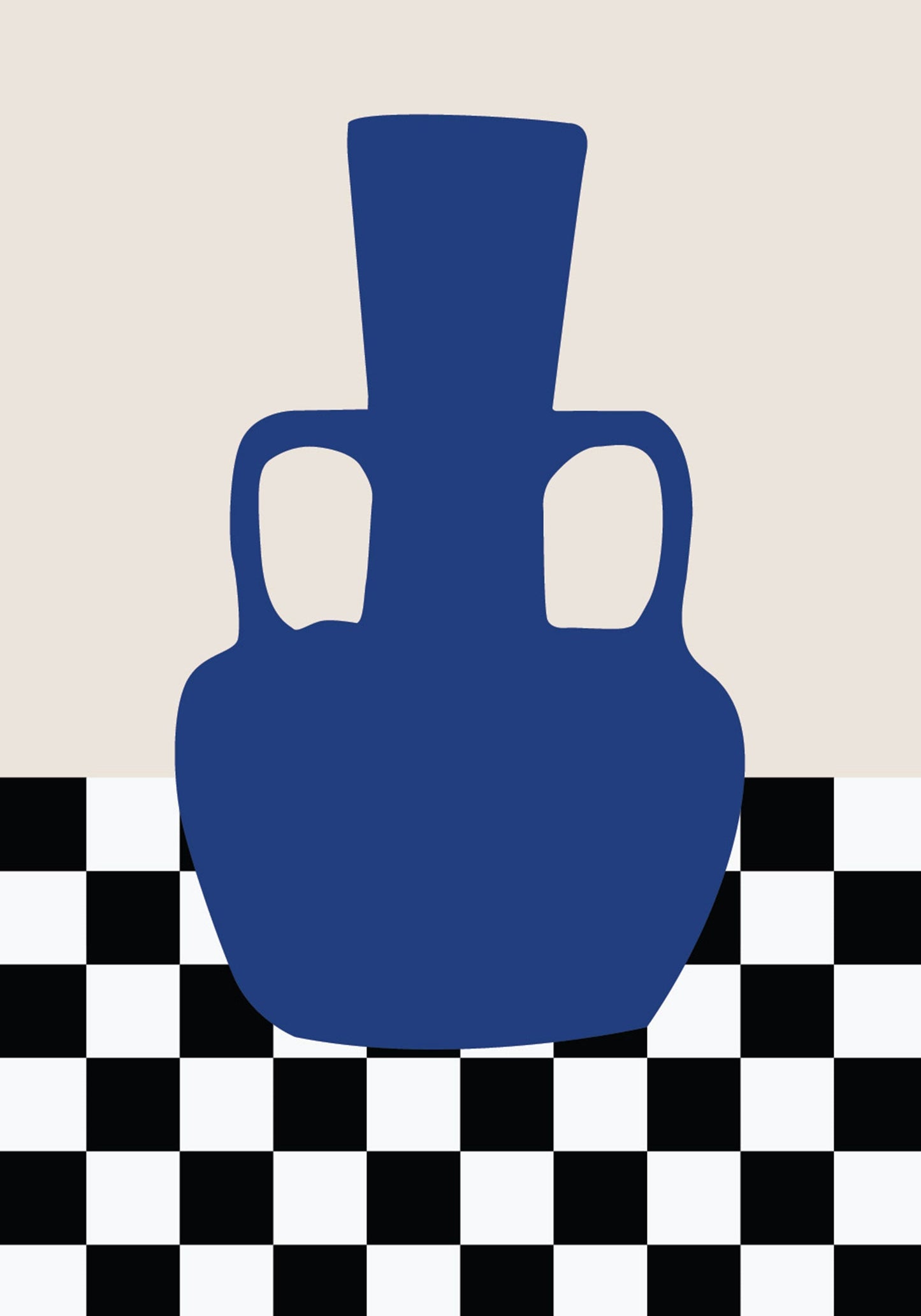 Checkered Muse Wall Poster