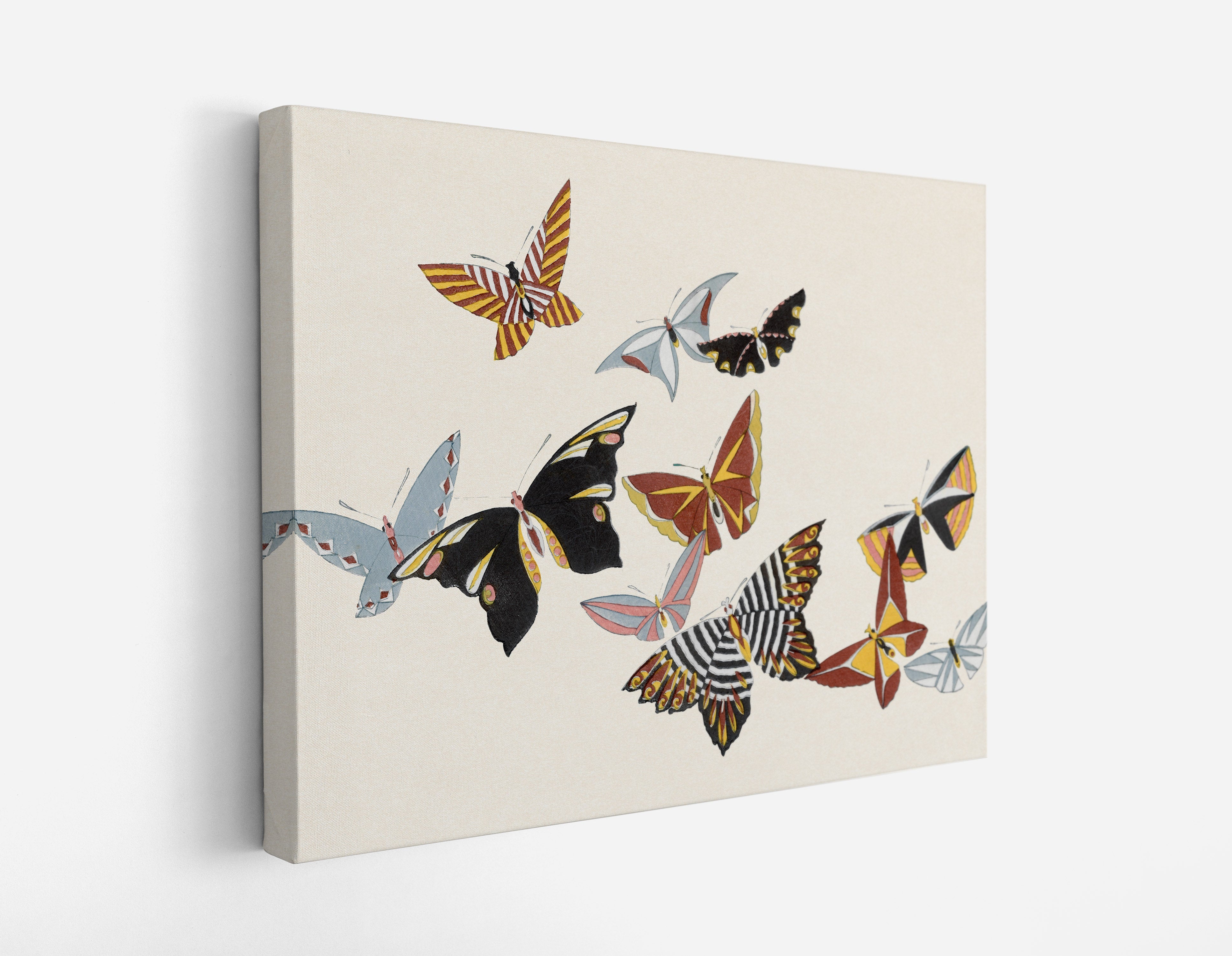 All Kinds of Butterflies, Vol.1 (1908) by Kamisaka Sekka // Wall Art Print