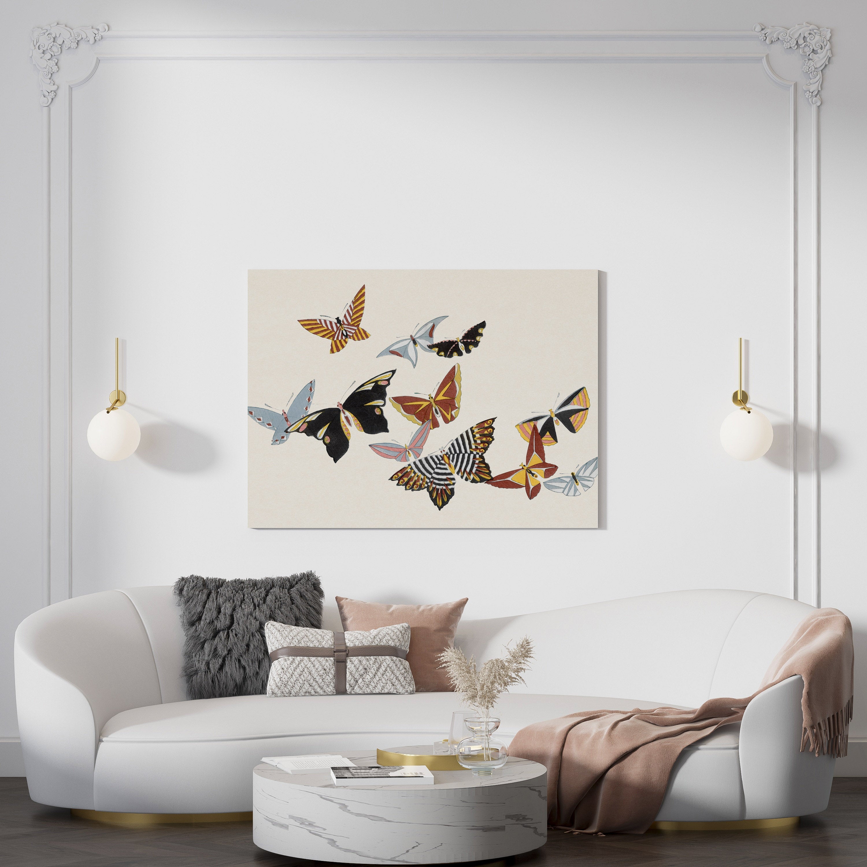 All Kinds of Butterflies, Vol.1 (1908) by Kamisaka Sekka // Wall Art Print
