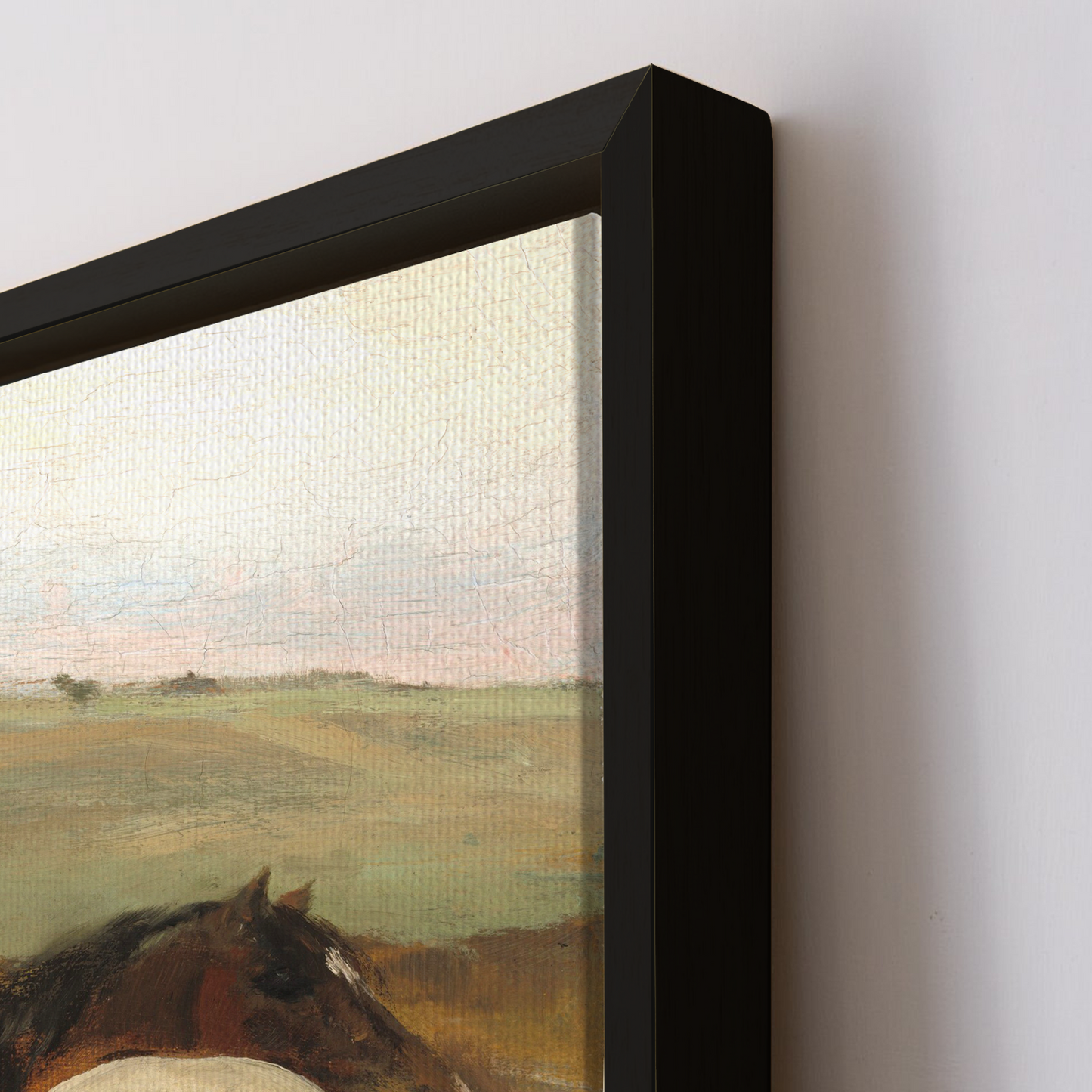Horses in a Meadow By Edgar Degas Art Print Canvas Painting For Home Decor