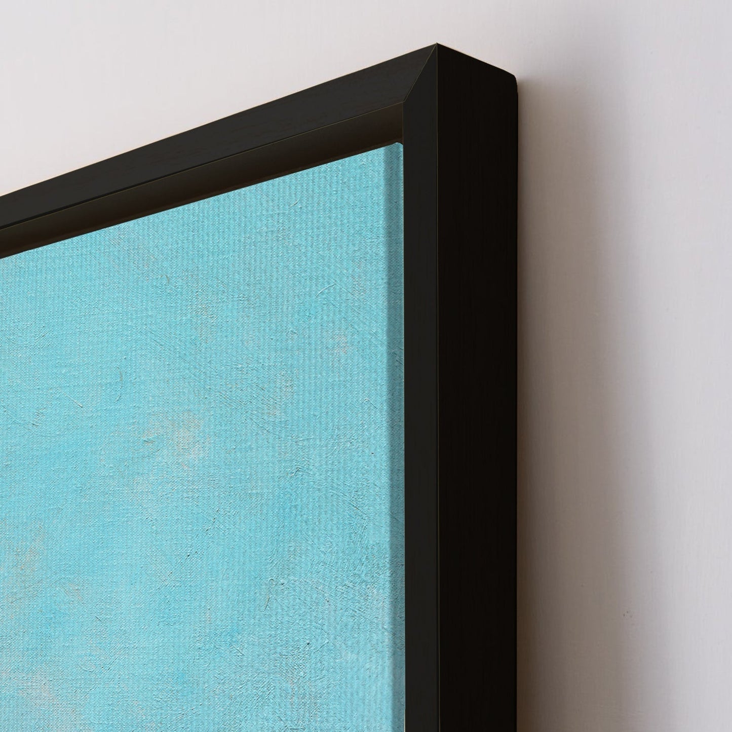 Large Wall Art Framed Canvas - Blue Beige Painting By Cloude Monet Canvas Modern Art Impressionism on Framed Canvas Artwork Perfect for Office and Home Wall Decor.