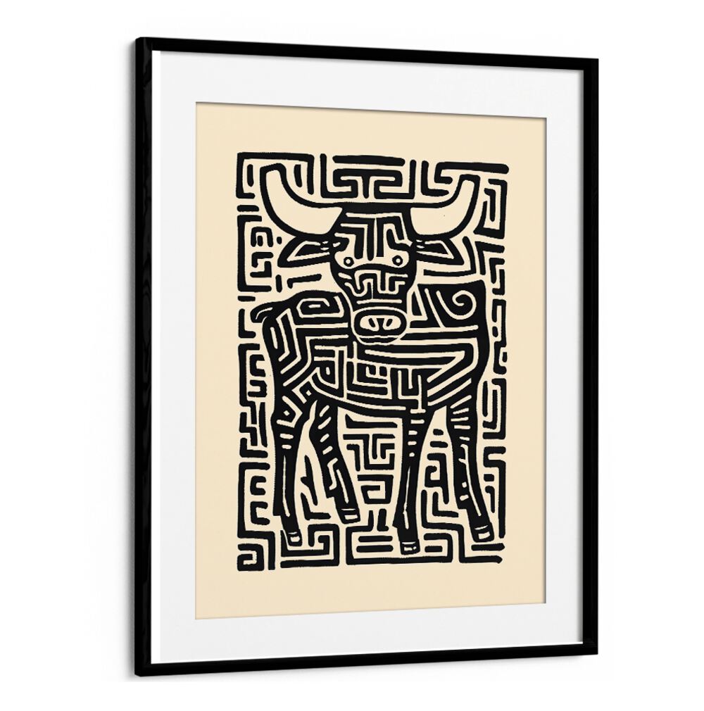 Stylish TAURUS NO II, ZODIAC poster featuring a unique bull design, perfect for any modern decor.