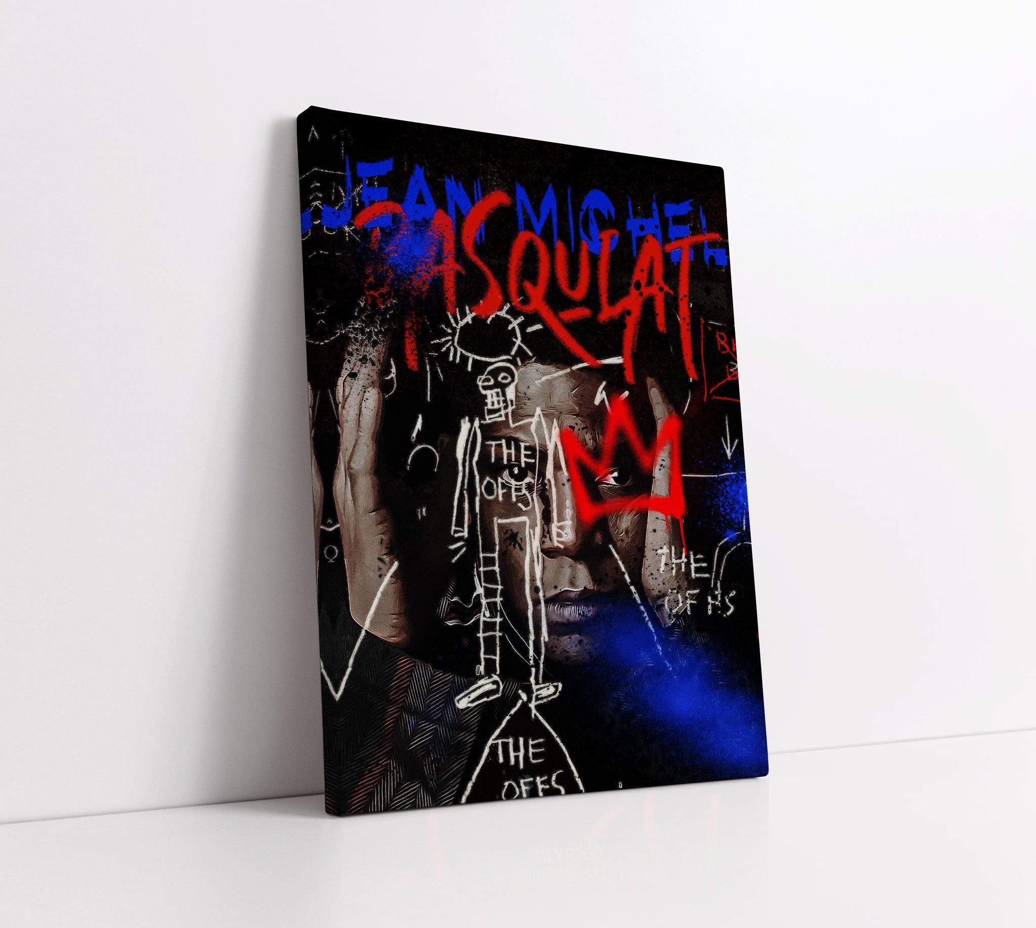 Basquiat Inspired Pop Art Print // Wall Art Print