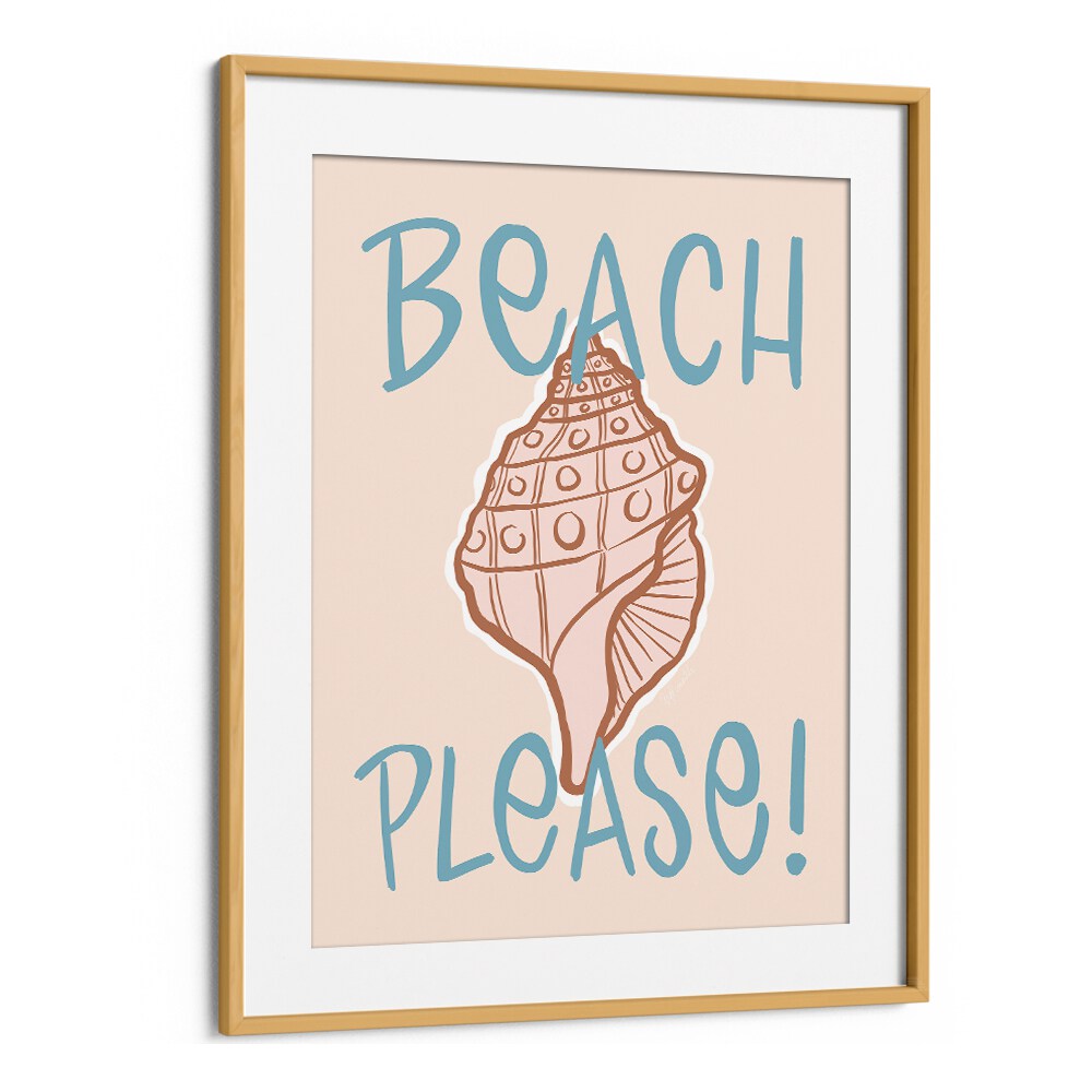 Stunning BEACH PLEASE, BEACH PAINTINGS in a chic oak frame, perfect for creating a coastal retreat at home.