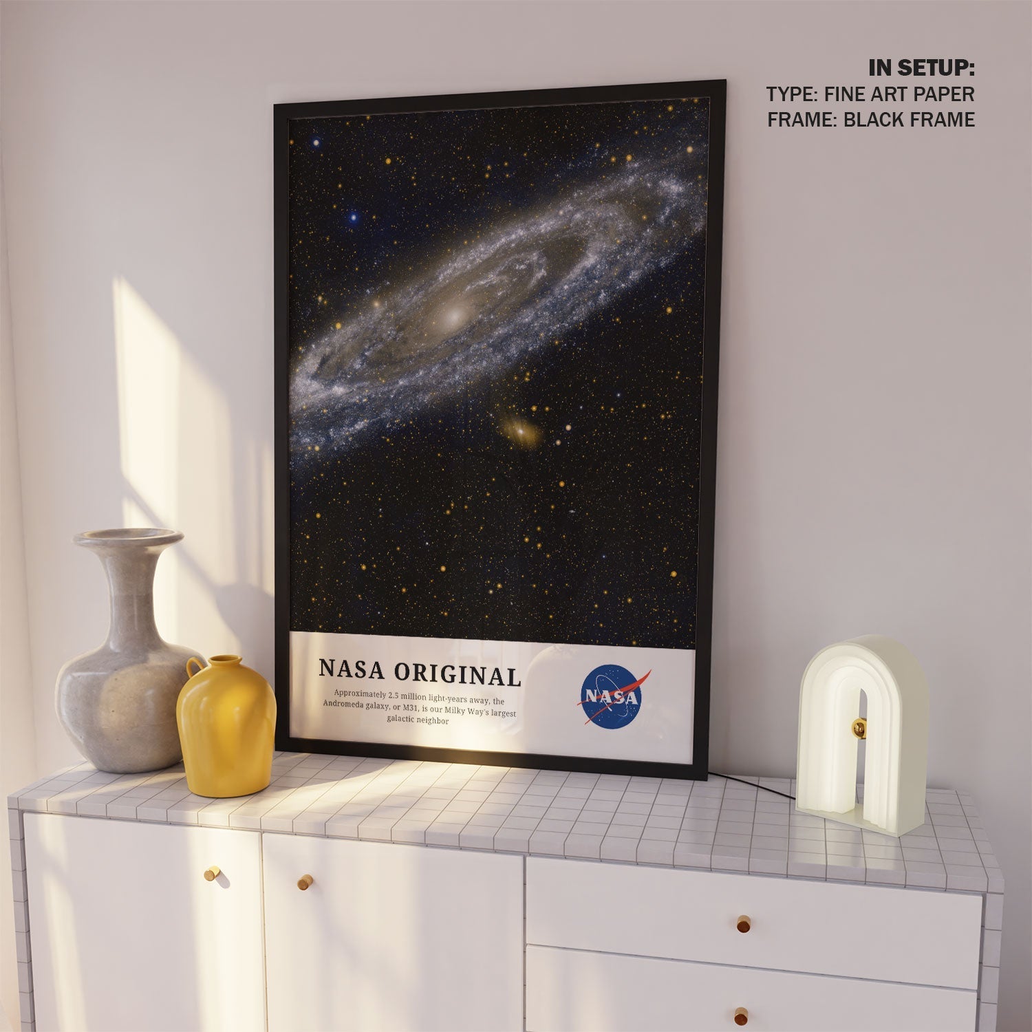 Andromeda-Largest Neighbor Galaxy, NASA Art Posters